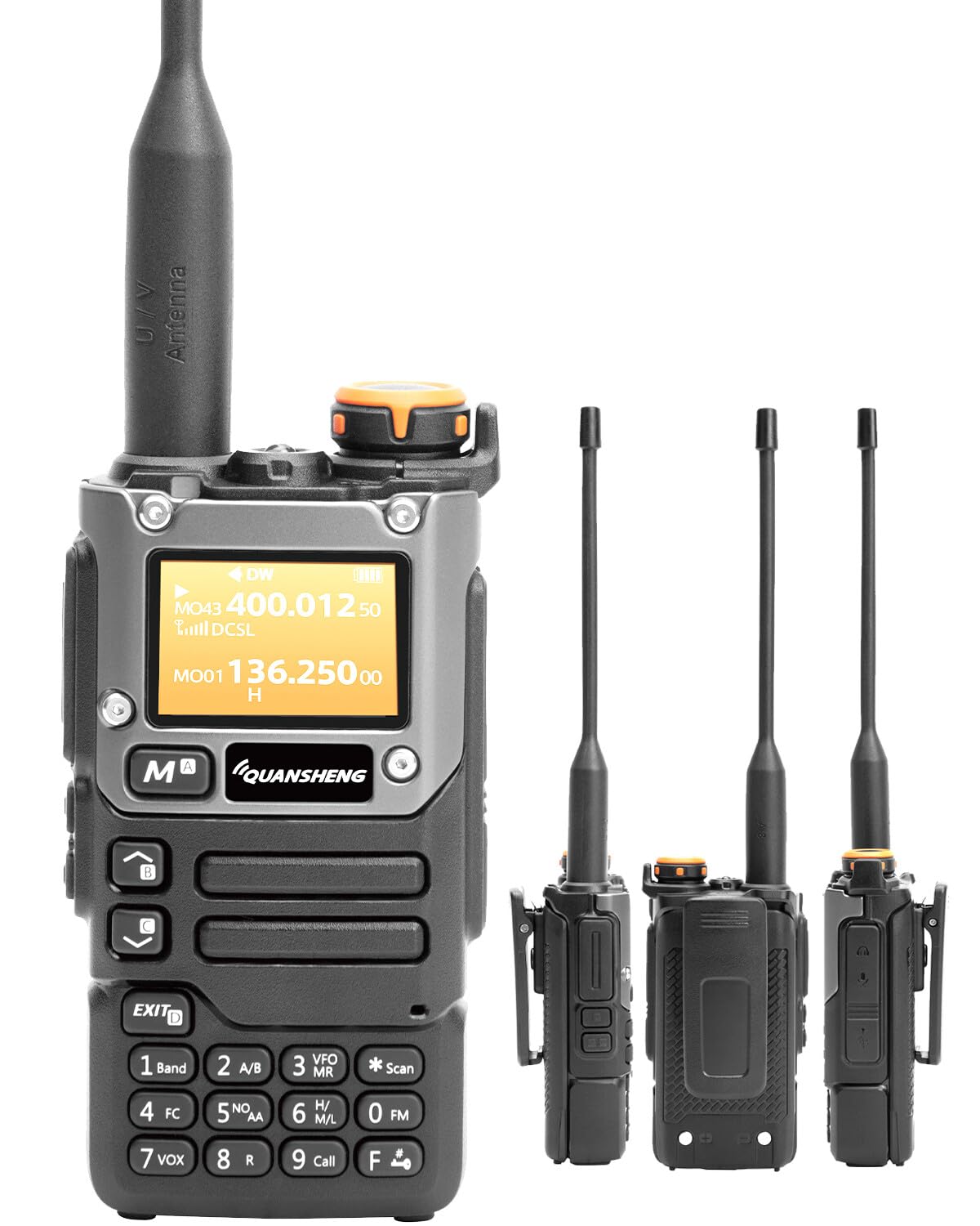Quansheng K6 Uvk5(8)Am/Fm/Dtmf Walkie Talkie 200Three Frequency Receiving Walkie Talkie Noaa Weather Forecast, With Flash Replic