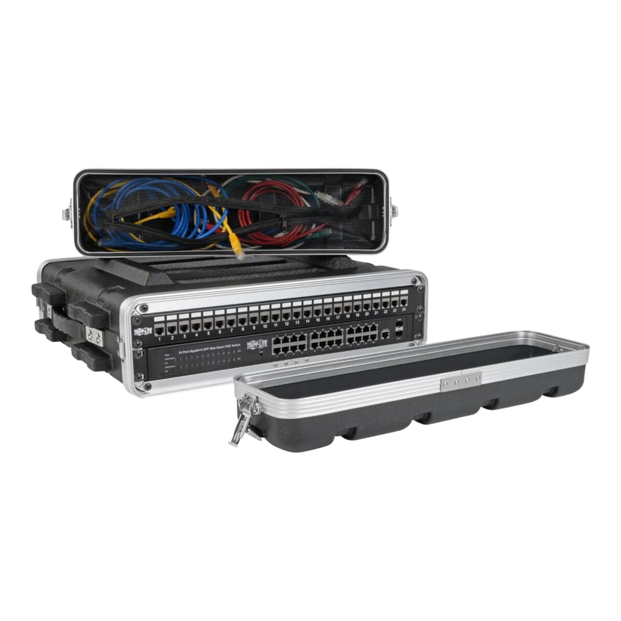 Tripp Lite 2U Abs Server Rack Equipment Case, Flight Case Shipping Transportation, Black (Srcase2U)