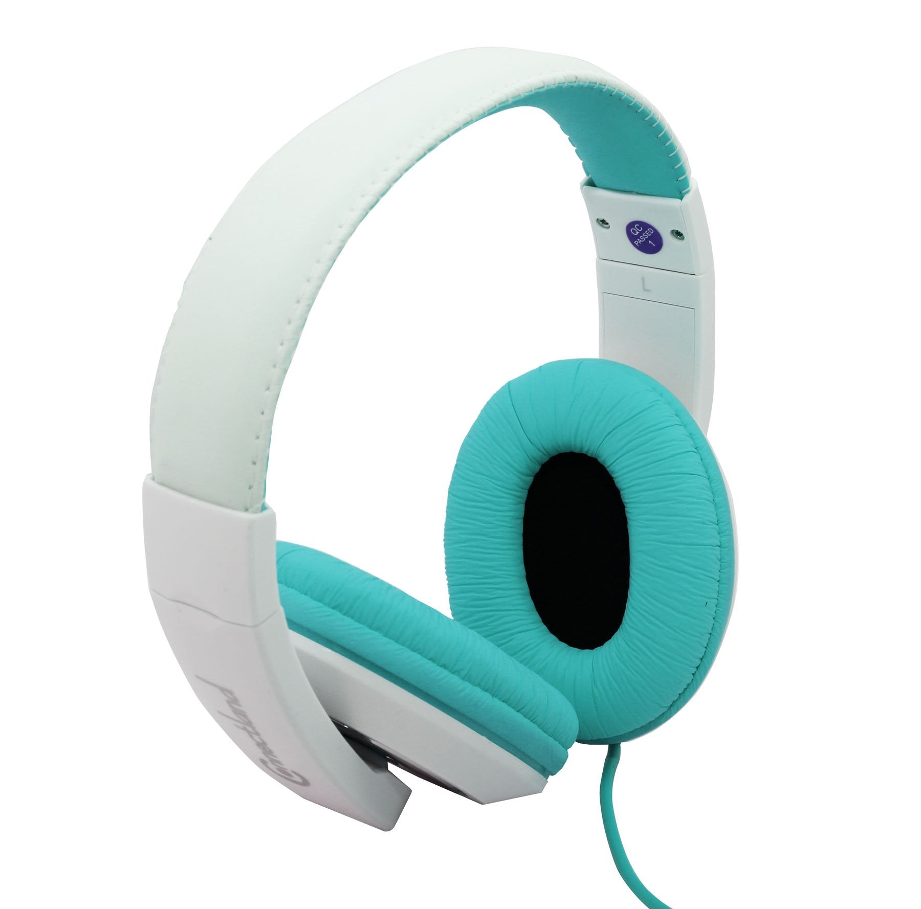 Connectland Stereo Wired Headphone & Microphone Lightweight 40Mm Speaker Music Gaming Stylish Teal Cl Aud63035