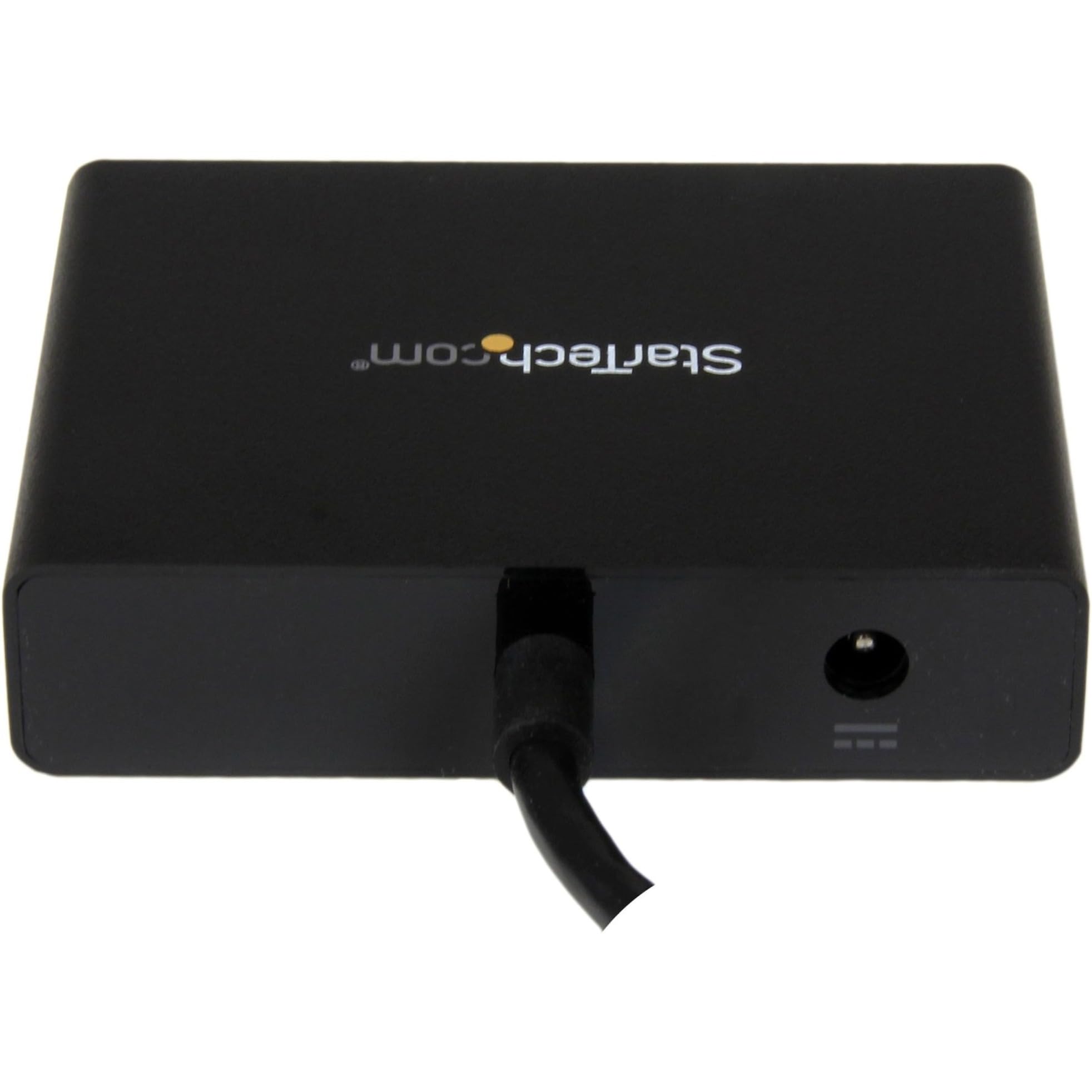 Startech.Com 3 Port Multi Monitor Adapter   Displayport 1.2 Mst Hub   Dual 4K 30Hz & 1X 1080P   Video Splitter For Extended Desk