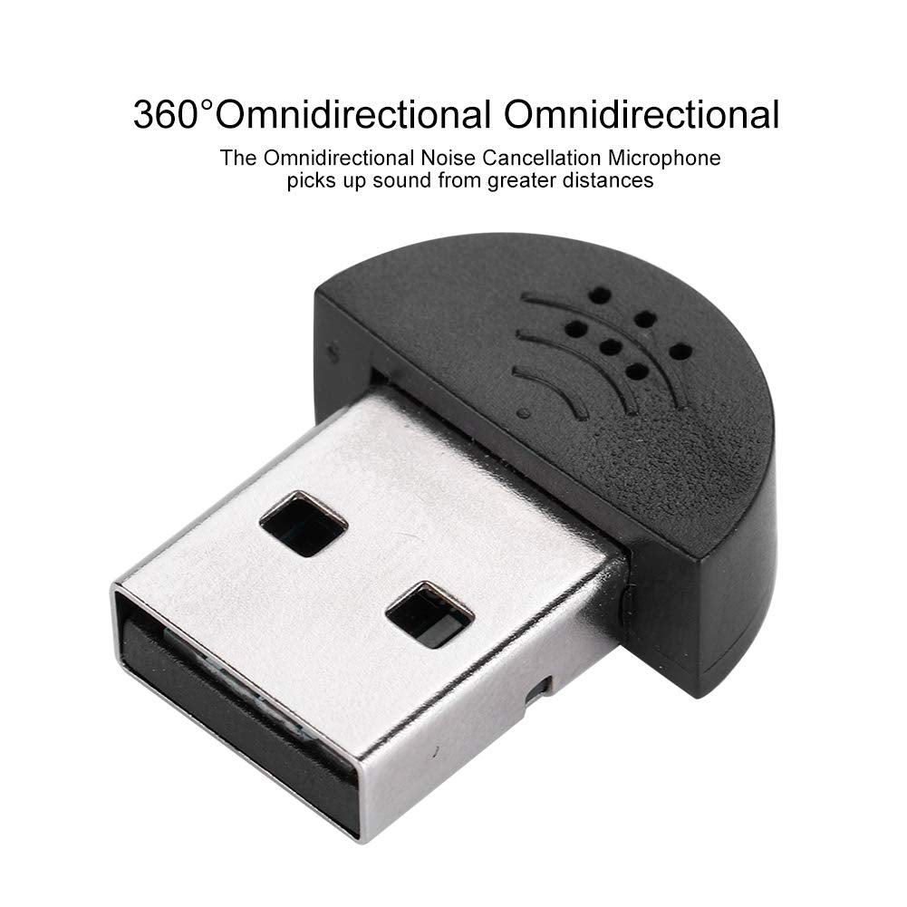 Hakeeta Super Mini Usb Microphone For Computer Laptop Desktop Pcs, Portable Studio Speech Microphone Recording Audio Mic Adapter