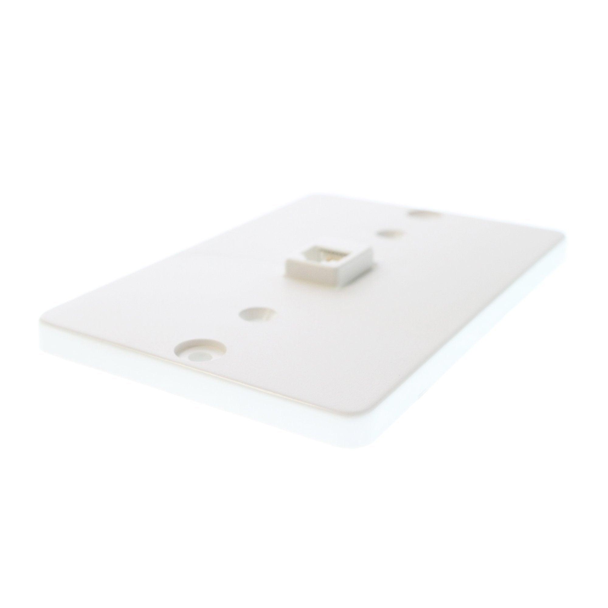 Leviton Telephone Wall Phone Jack, 6P4C, Screw Terminal, 40257-W, White