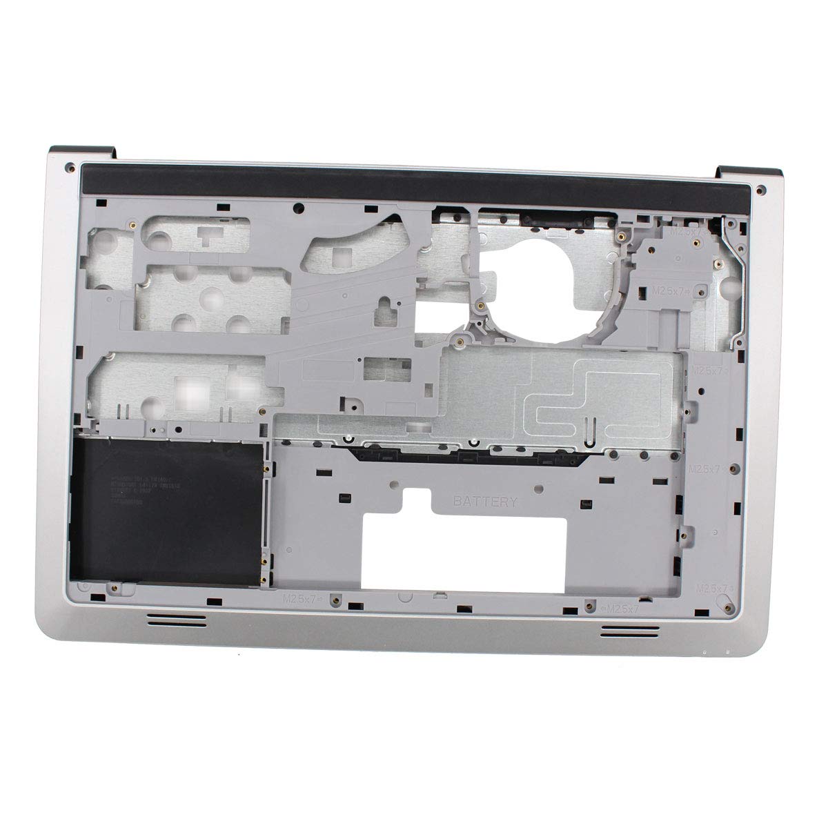 Motoku Laptop Palmrest Upper Case Keyboard Bezel And Bottom Case Base Cover Chassis Replacement For Dell Inspiron 15 5547 5542 5