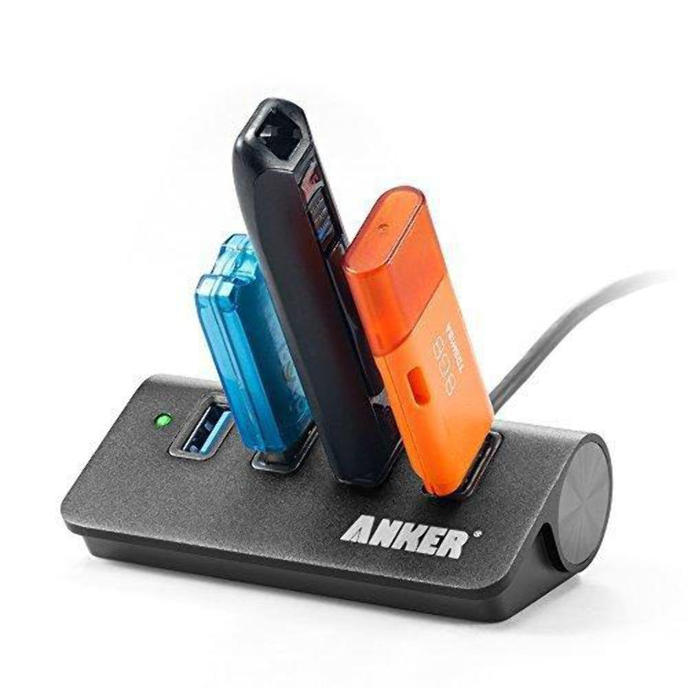 Anker 4 Port Usb 3.0 Unibody Aluminum Portable Data Hub With 2Ft Usb 3.0 Cable For Macbook, Mac Pro / Mini, Imac, Xps, Surface P
