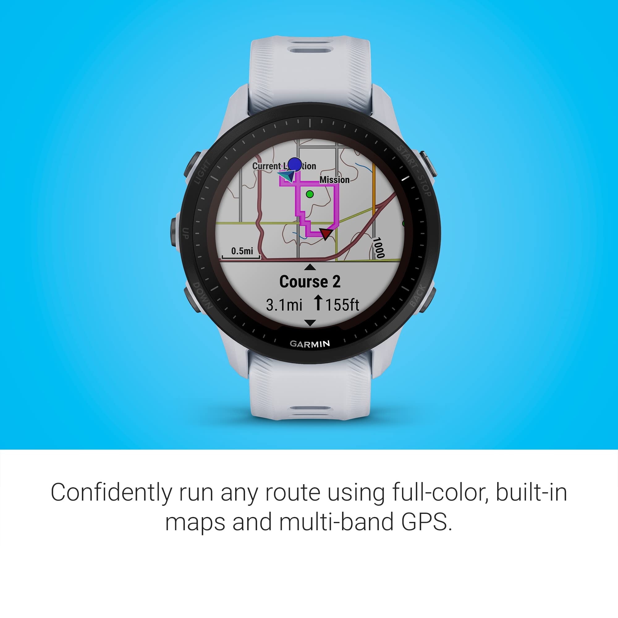 Garmin Forerunner 955 Solar, Gps Running Smartwatch With Solar Charging Capabilities, Tailored To Triathletes, Long-Lasting Batt