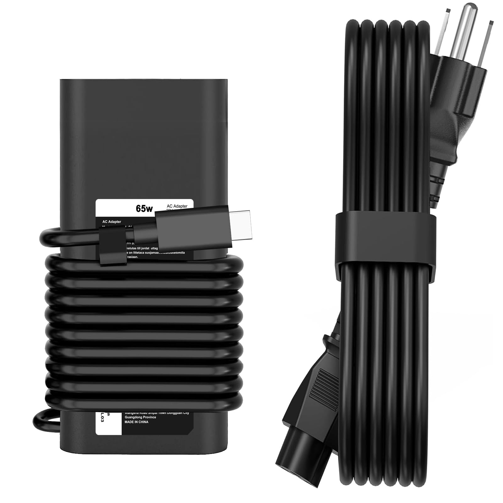 65W 45W Usb C Laptop Charger For Dell Latitude 5530 5420 5430 5520 5540 7430 7420 7440 7340 7530 7330 7320 Xps 13 9250 9360 9365 9370 9380 9350 9550 Adapter Power Cord