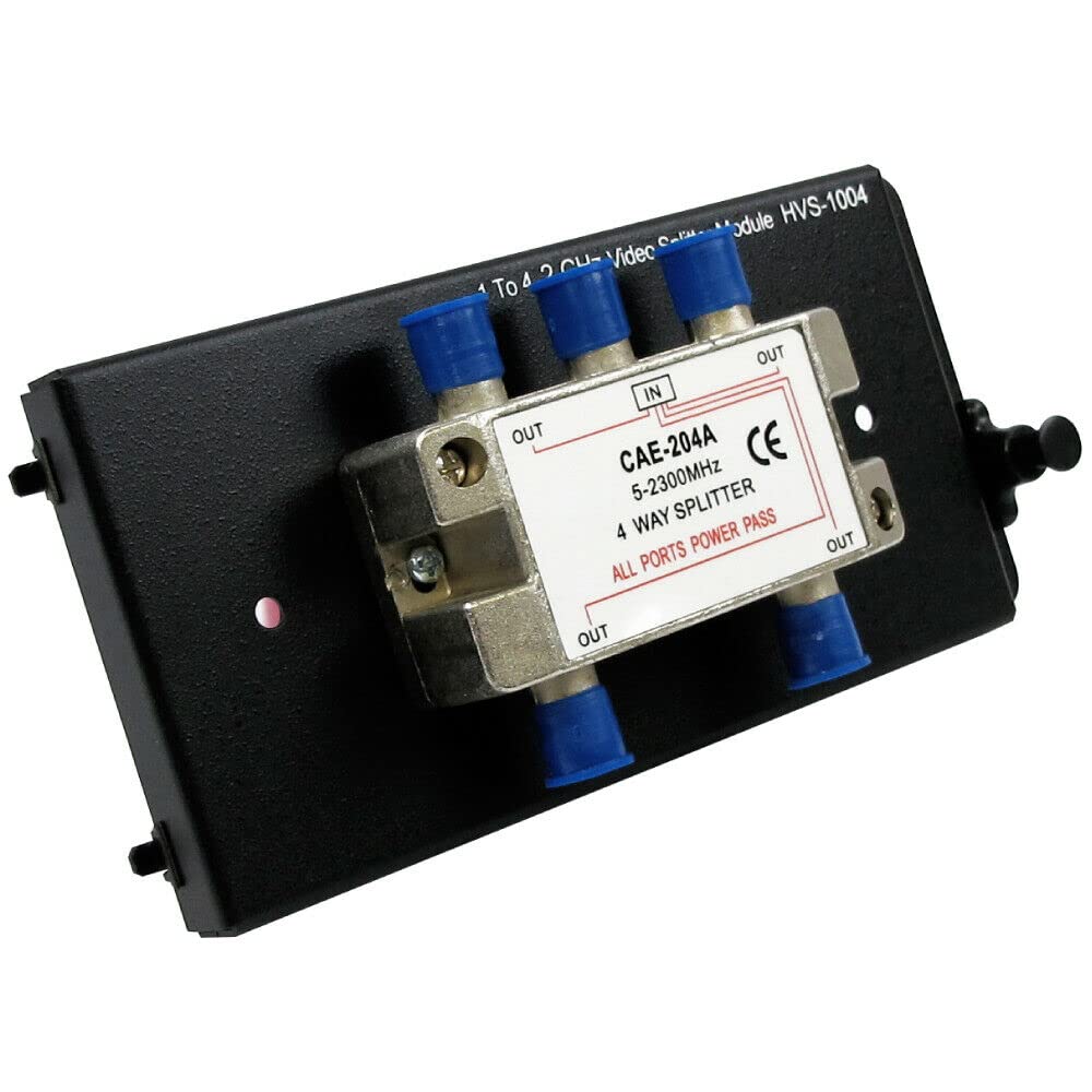 Wavenet 3027N 4Way Coaxial Cable Splitter Module with Metal Bracket