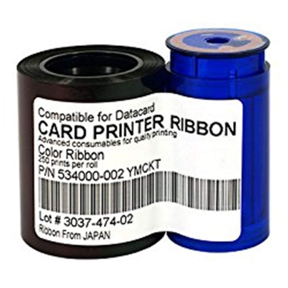 Werpros New 534000 002 Color Ribbon Tape Compatible For Datacard Sd260 Sd360 Sp25 Sp35 Sp55 Sp75 Plus Card Printers 534000 002 Y