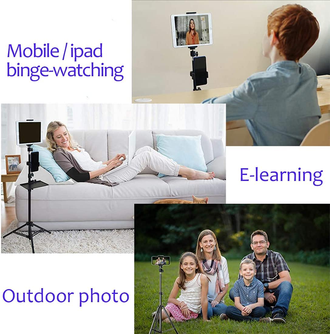 Tripod Stand, Mini Projector Stand,Lightweight Portable Projector Photography Stand Camera Tripod Adjustable Height 20'' To 61''