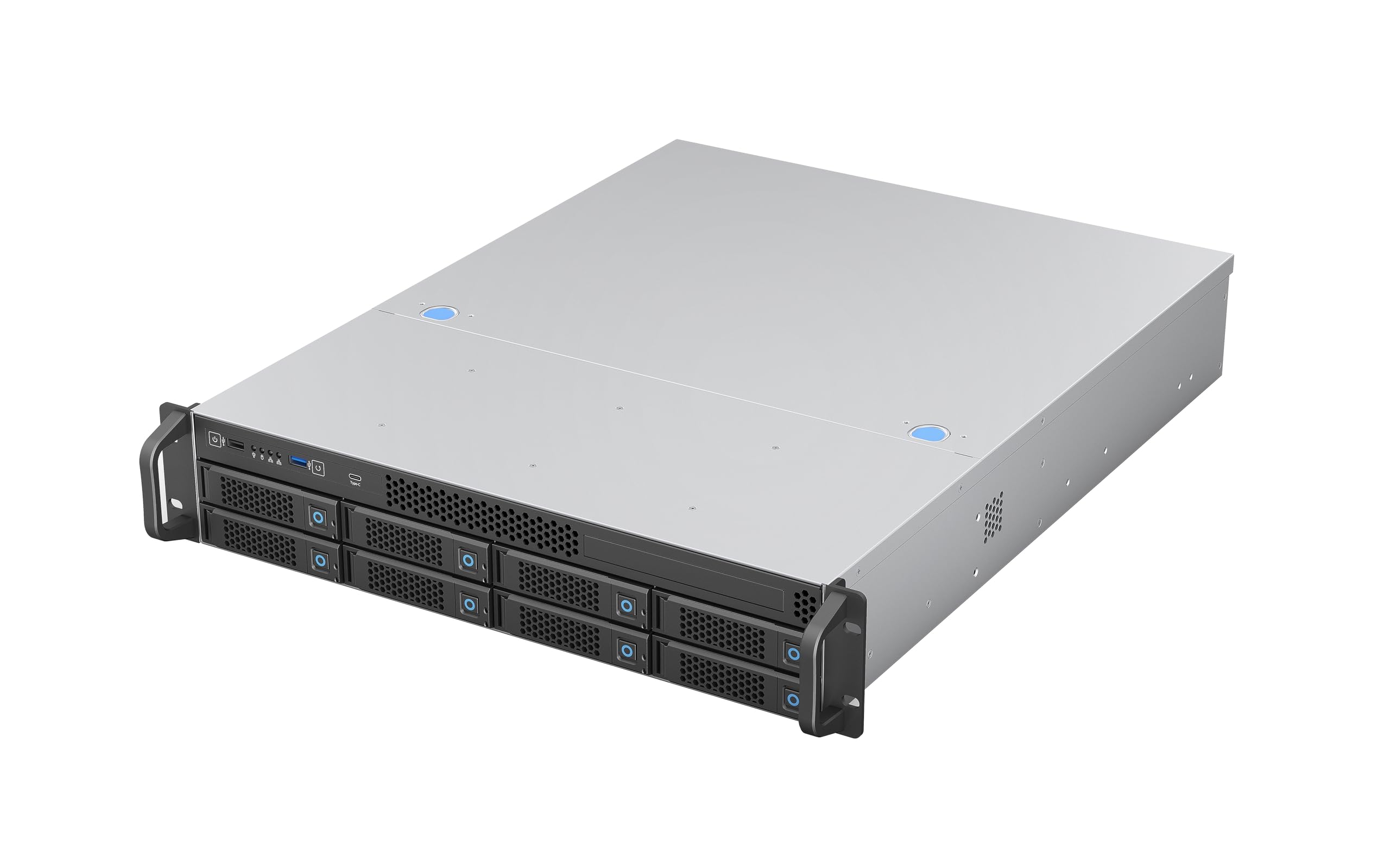 Rosewill 2U Rackmount Server Chassis | Supports up to 8 3.5 12Gbps Hot Swap | E-ATX Compatible | 3X 8038 PWM Fan | USB 3.2 Type-