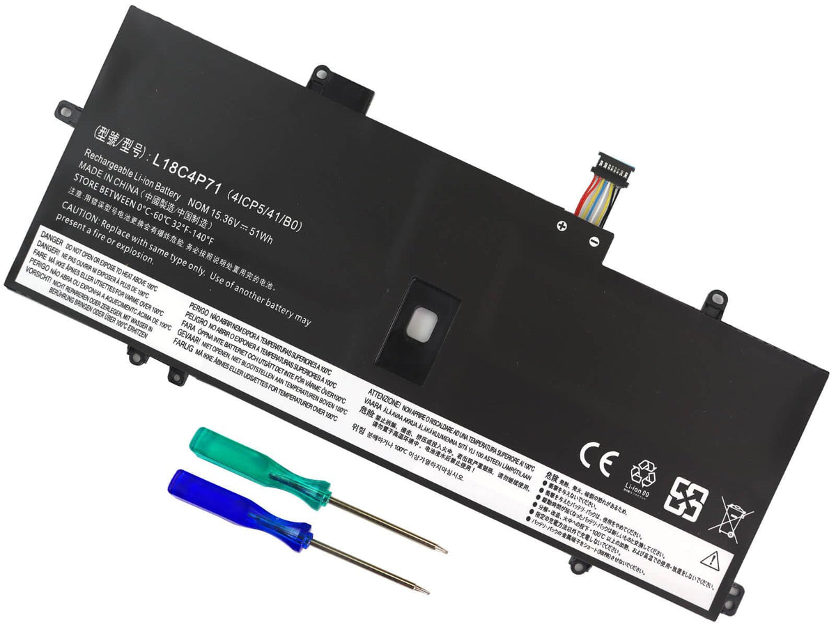 Dmkaollk 51Wh L18C4P71 L18M4P72 Battery Replacement For Lenovo Thinkpad X1 Carbon 7Th Gen, X1 Carbon 8Th Gen,Thinkpad X1 Yoga 4T
