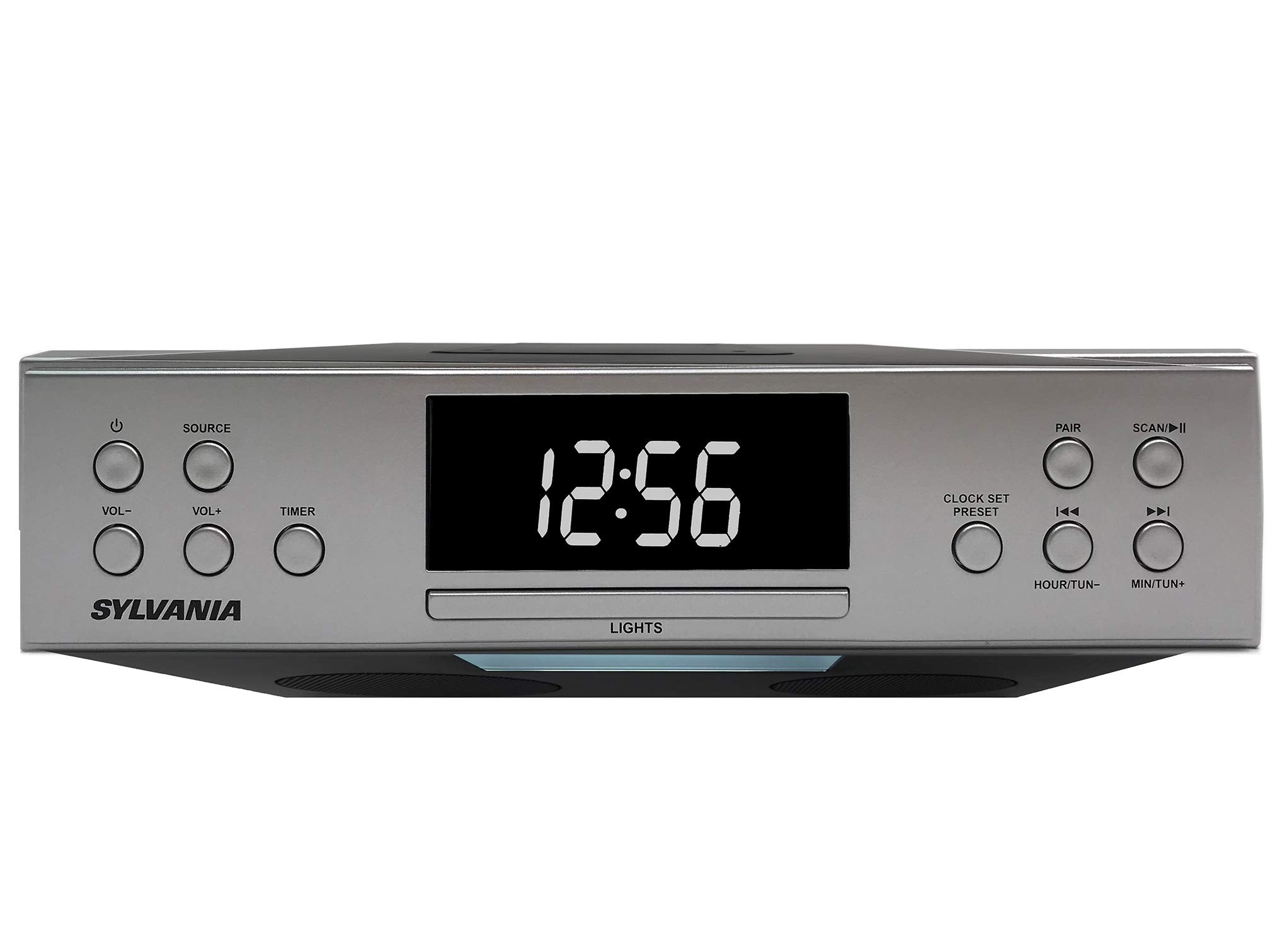 Proscan Under Cabinet Clock Radio, Music System With Bluetooth Streaming And Fm Radio