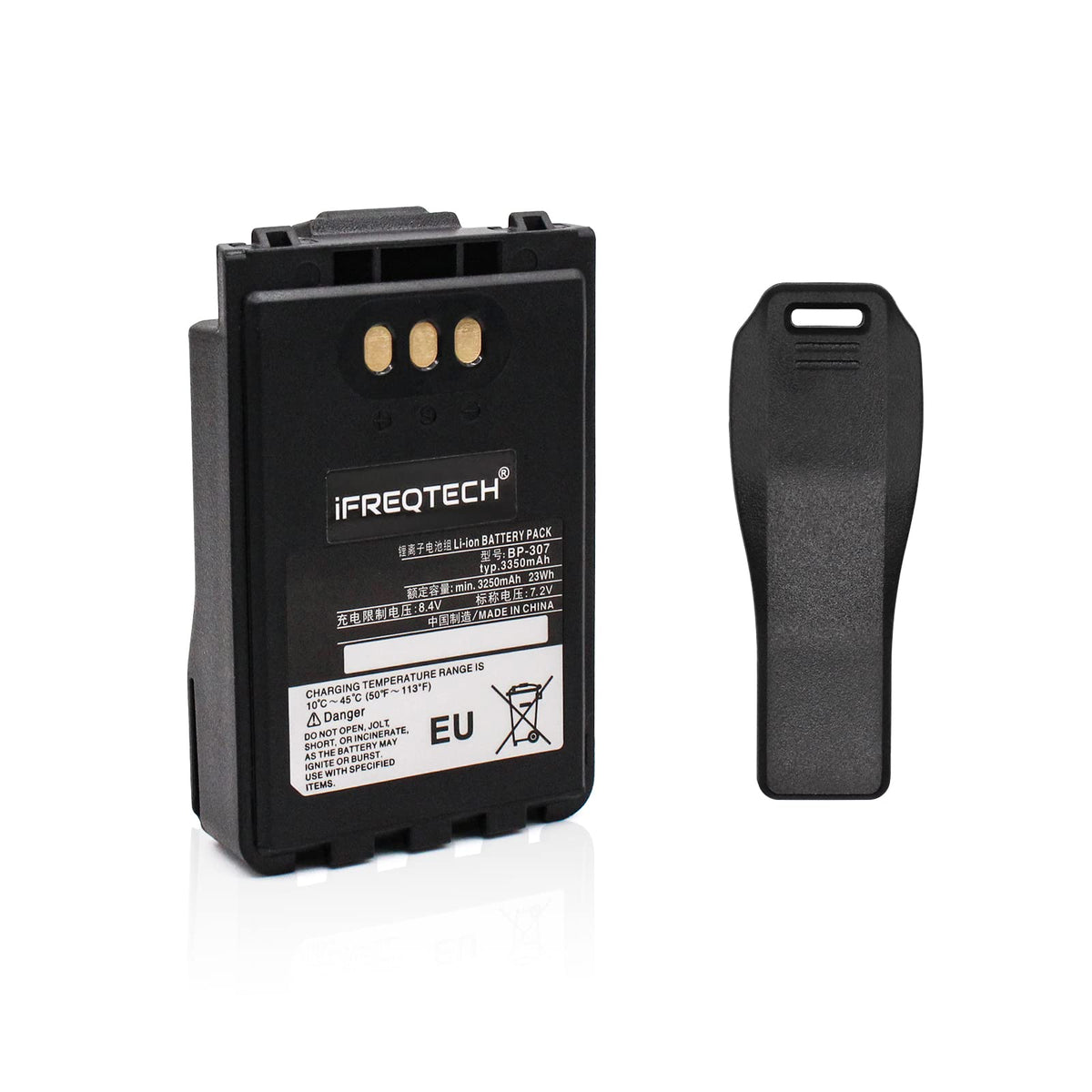Ifreqtech Bp 307 Battery 3350Mah 7.2V Li Ion Replacement Battery Compatible For Icom Id 52A Id 52E Id 50A Ic 705 Ip 100H Ip 501H Ip 503H Two Way Radio Replacement Icom Bp 272 Bp 271 Bp 273 Battery