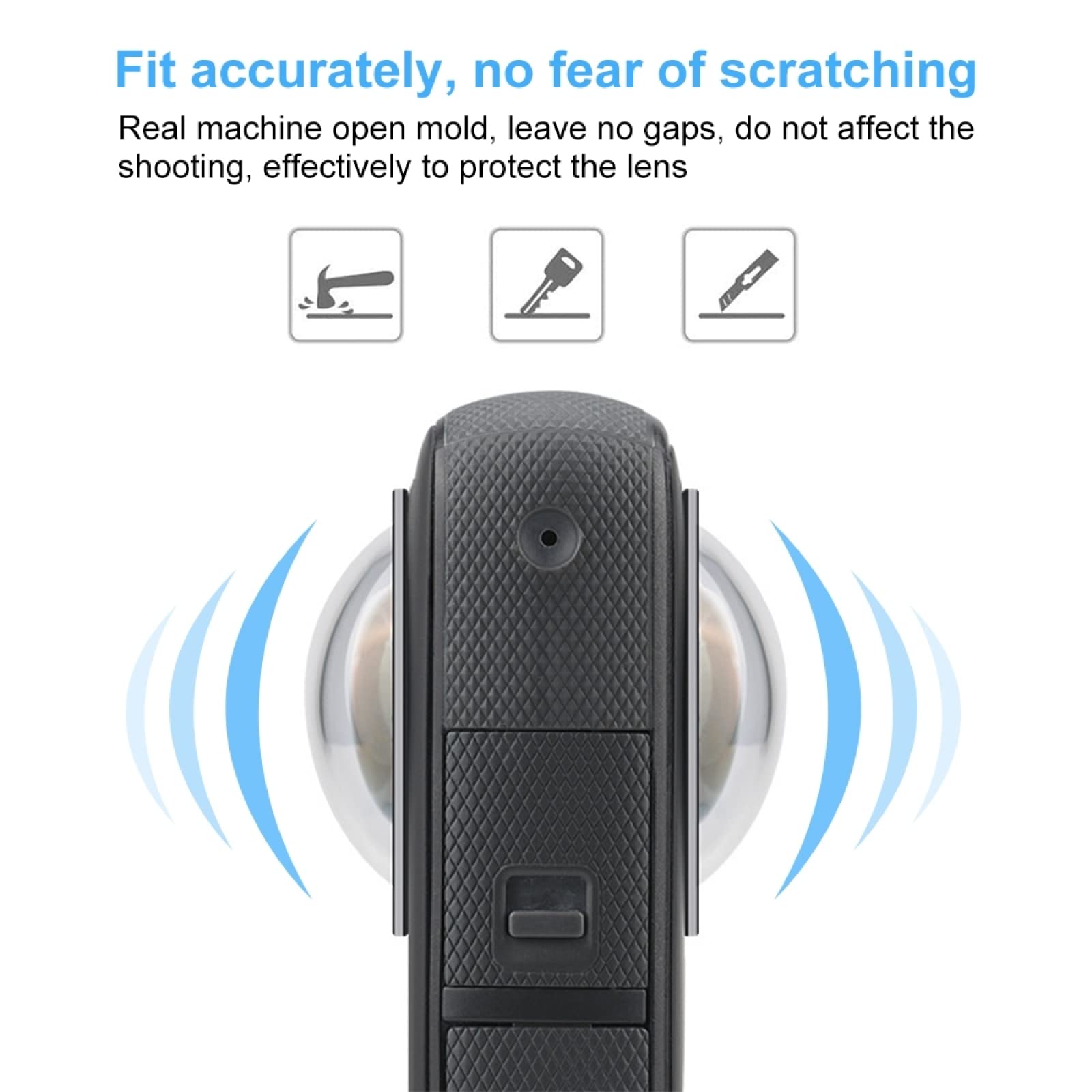 Puluz Lens Guard Pc Protective Cover For Insta360 One X2, Sticky Lens Protector Case Action Camera Accessories