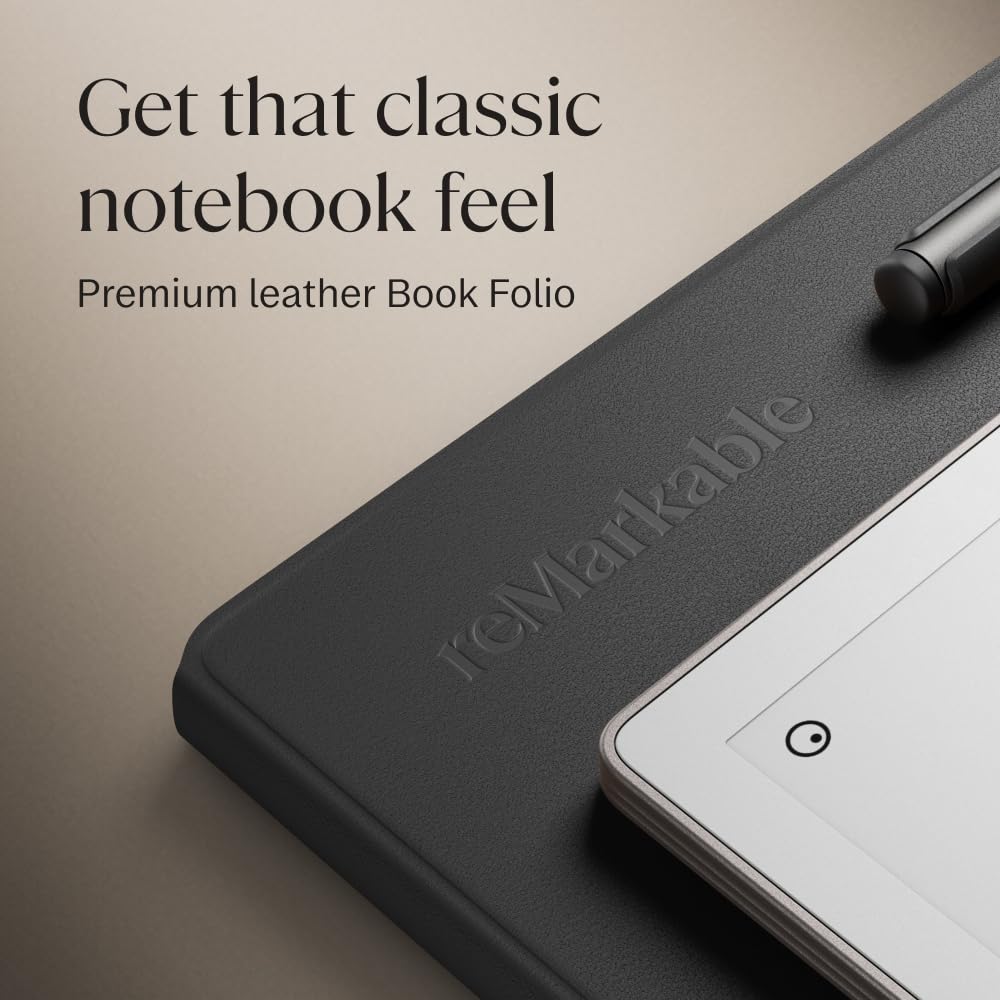 Remarkable Paper Pro Bundle   Premium Leather | Includes 11.8    Remarkable Paper Tablet, Marker Plus Pen With Eraser, And A Boo