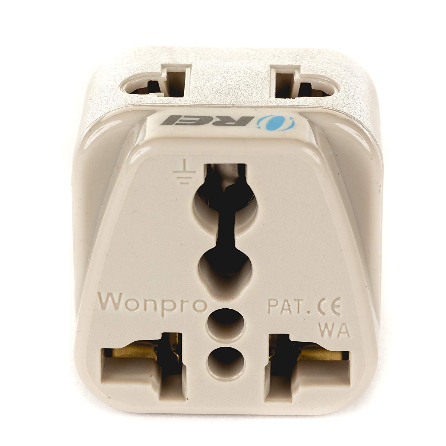 Orei Usa To Italy, Libya, Chile & More (Type L) Travel Adapter Plug - 2 In 1 - Ce Certified - Rohs Compliant - 4-Pack (Db-12A-4P