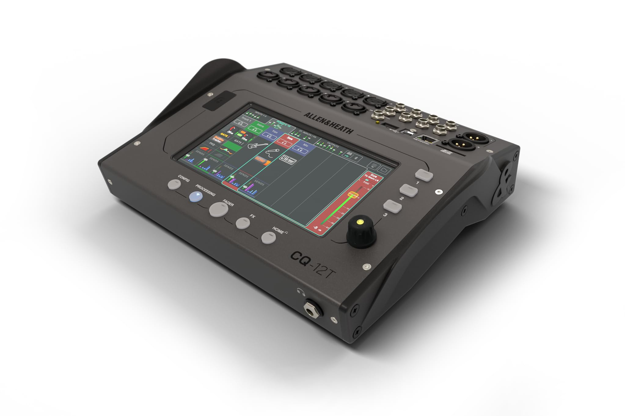 Allen & Heath Cq 12T Digital Mixer With 7' Touchscreen And Bluetooth Connectivity