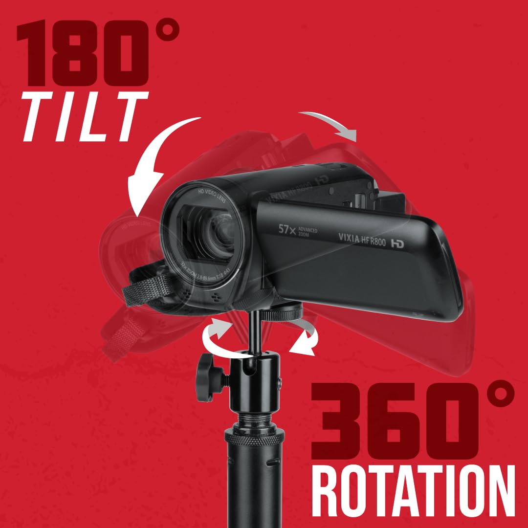 Gator Frameworks Camera Mount Mic Stand Adapter With Ball And Socket Head (Gfw Mic Camera Mt)