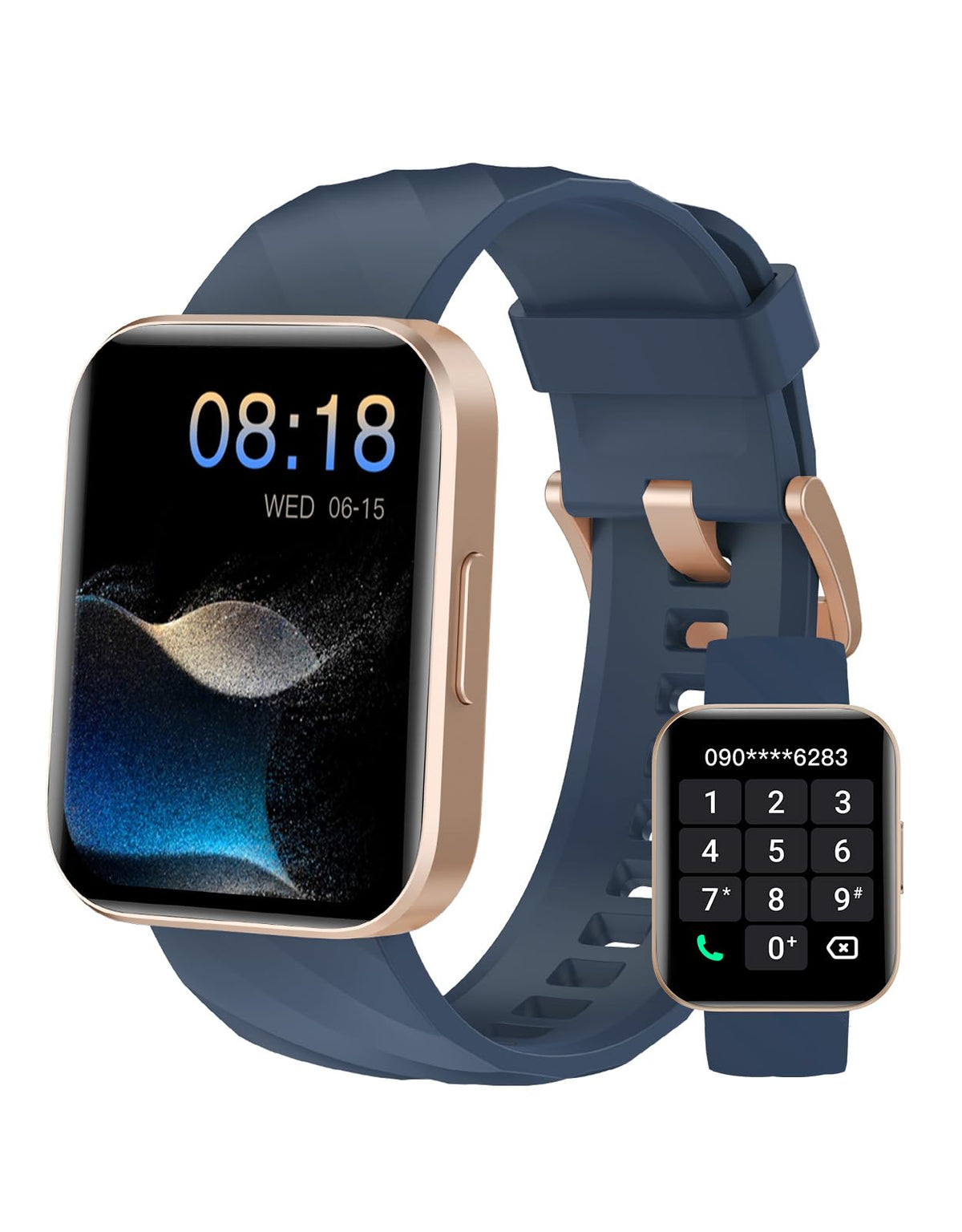 Dakofied Smart Watch (Answer/Make Calls), 1.85'' Smart Watches For Men Women Digital Watch Fitness Tracker With 100+ Sport Modes