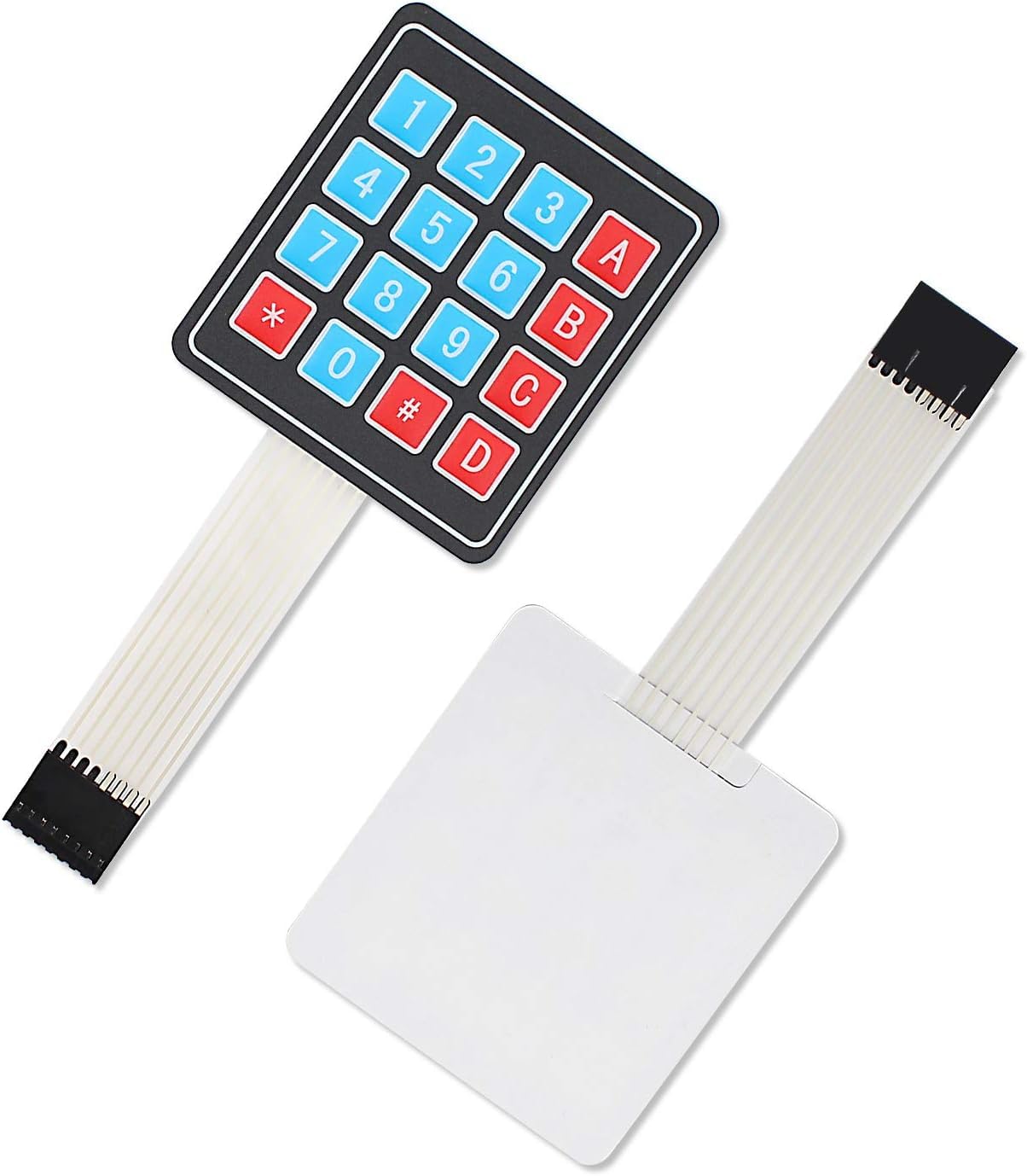 Oiyagai 5 Pcs 4X4 Membrane Switch Keypad Keyboard 4 * 4 16 Key Matrix Array Matrix Membrane Switch Keyboard For Robot Arduino Es