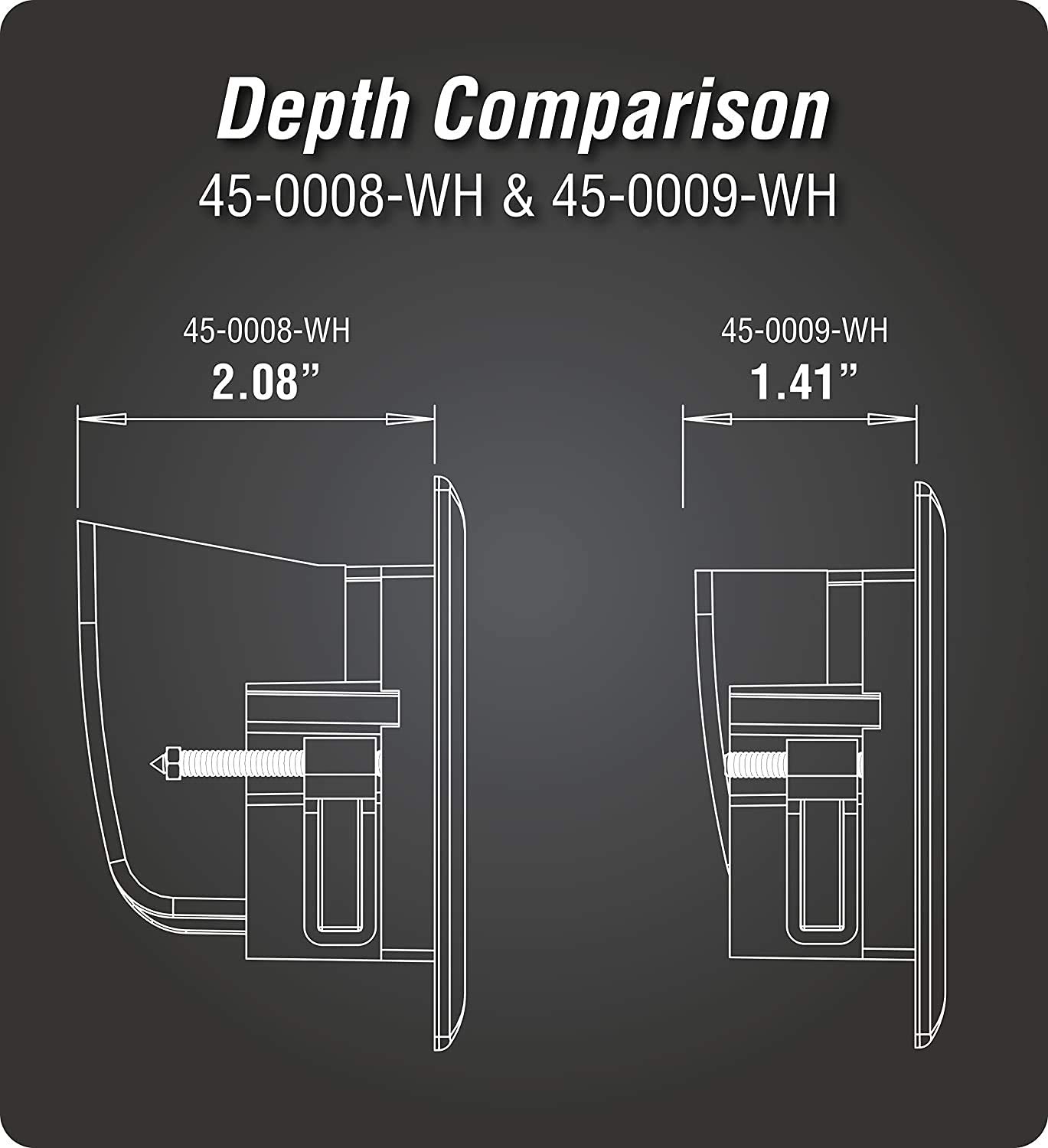 Data Comm Electronics 45 0008 Bk Easy Mount Recessed Low Voltage Cable Plate   Black