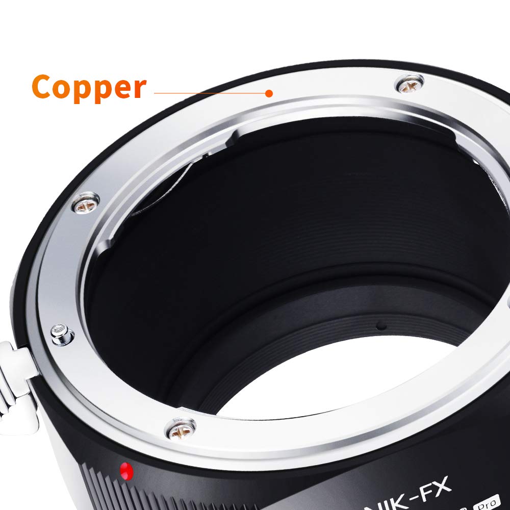 K&F Concept Lens Mount Adapter For Nikon Ai/F Mount Lens To Fujifilm X Series Mirrorless Fx Mount Camera Adapter With Matting Varnish Design For Fuji Xt2 Xt20 Xe3 Xt1 X T2