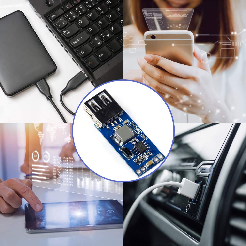 Comidox 9V/12V/24V To 5V Usb Step Down Power Module Dc Dc 7.5V 28V To 5V 3A Precise Vehicle Charger Buck Voltage Converter Modul