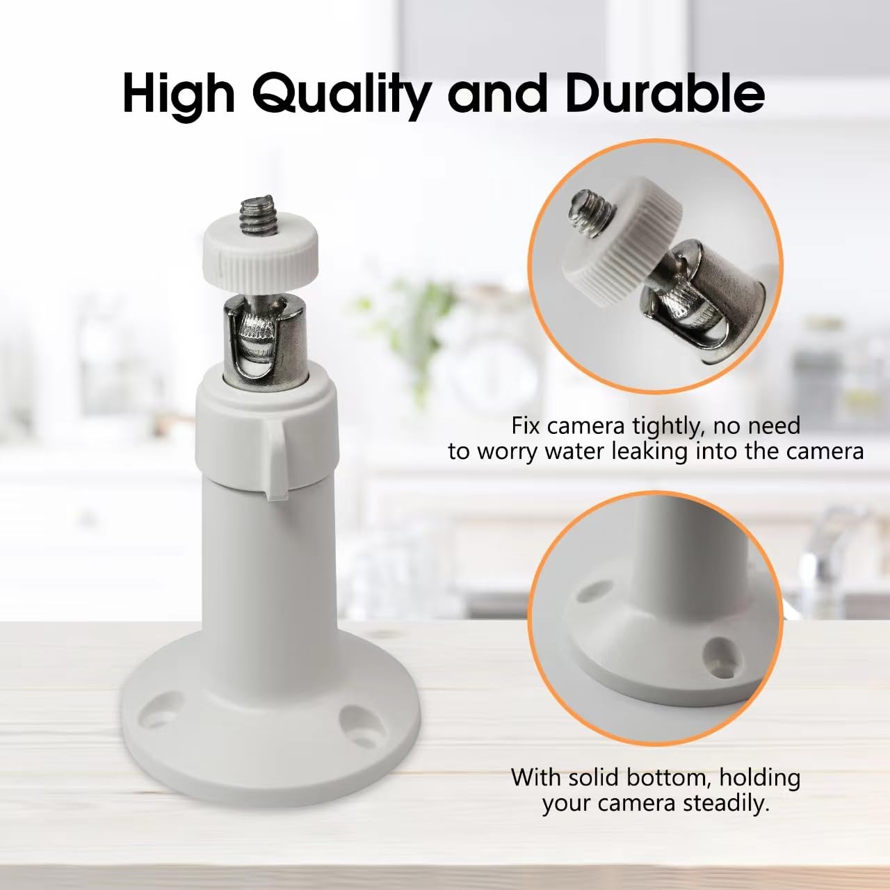 4 Pack Wall Mount For Wyze Cam Pan V3 & Wyze Cam V3 & Wyze Cam Outdoor, 360 Degree Swivel Adjustable Wall Mount Bracket For Wyze