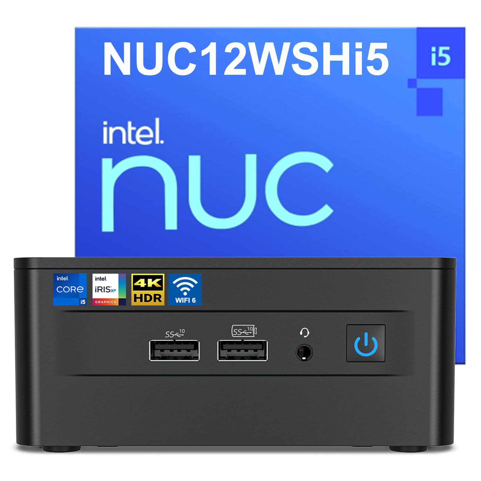 Intel Nuc 12 Pro Mini Desktop Computer, Intel Core I5 1240P Mini Pc(12C/16T, Up To 4.4Ghz) 16Gb Ddr4 Ram & 256Gb Pcie 4.0 Nvme S