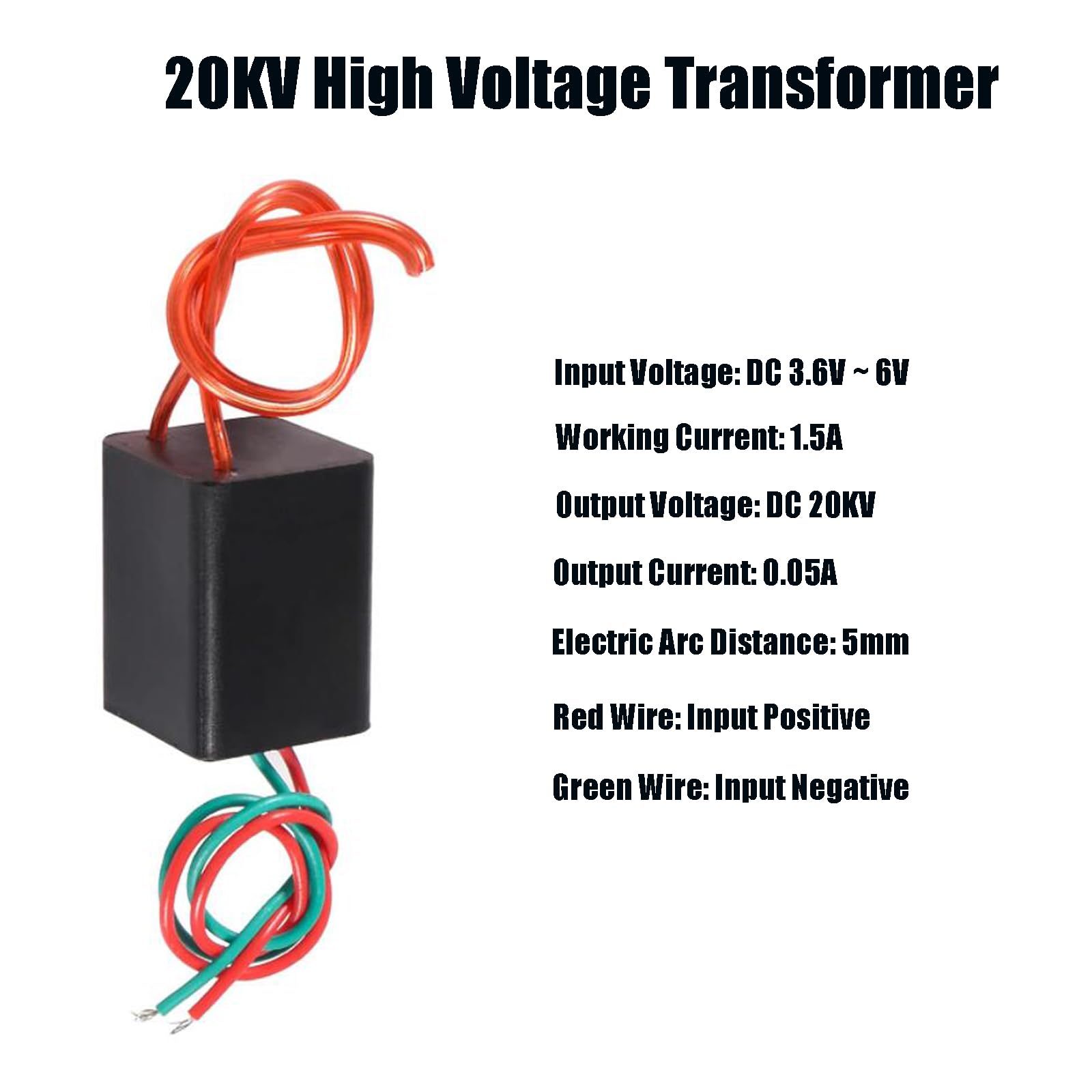 Aediko 2Pcs Dc 3.6V 6V To 20Kv 20000V 1.5A Boost Step Up Power Module High Voltage Generator Dc Transformer Converter Module