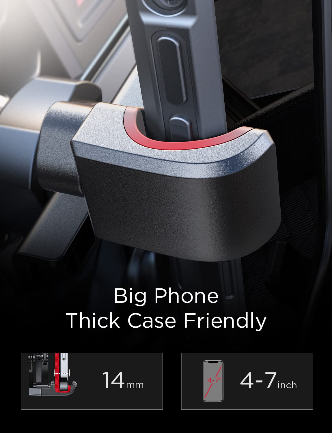 Ainope Car Phone Holder Mount Vent 2025 Gravity Air Vent Phone Holders For Your Car For Iphone 16 Pro Max With Vent Clip Hand Fr