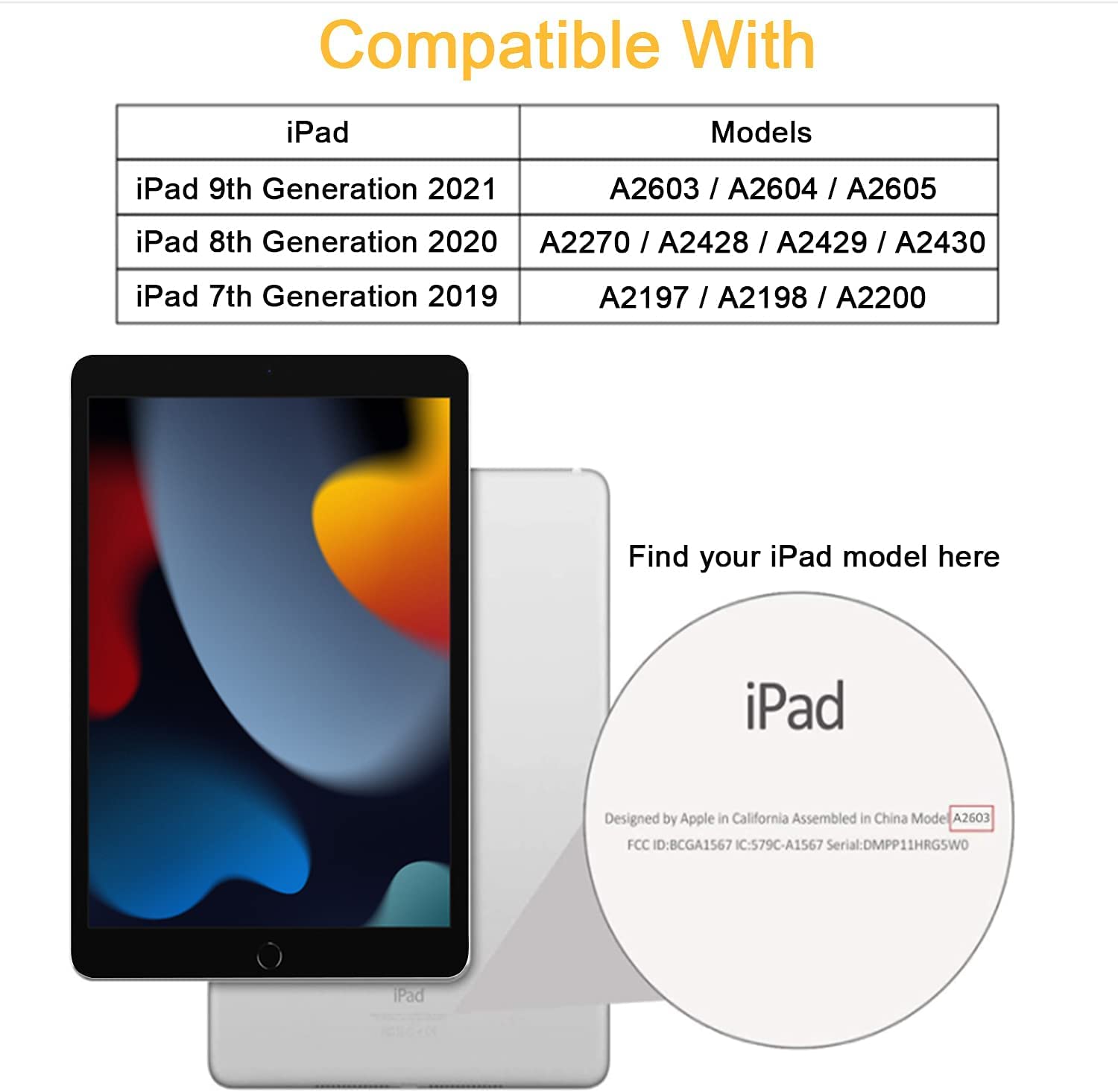 Soke Case For Ipad 9Th Generation 2021/8Th Gen 2020/7Th Gen 2019 With Pencil Holder   Premium Shockproof Case With Soft Tpu Back Cover & Auto Sleep/Wake For Ipad 10.2 Inch, Book Gray