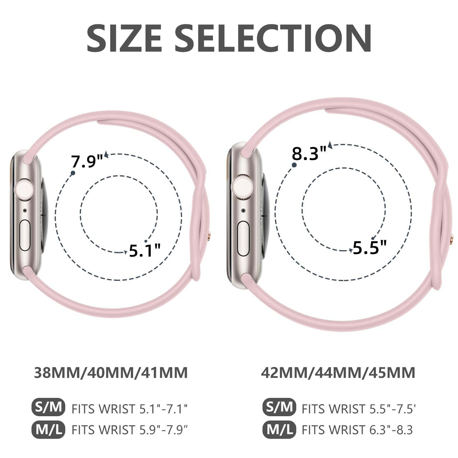 Imivio Sport Band Compatible With Apple Watch Bands For Women 38Mm 40Mm 41Mm 42Mm 44Mm 45Mm 49Mm For Men, Soft Silicone Waterpro