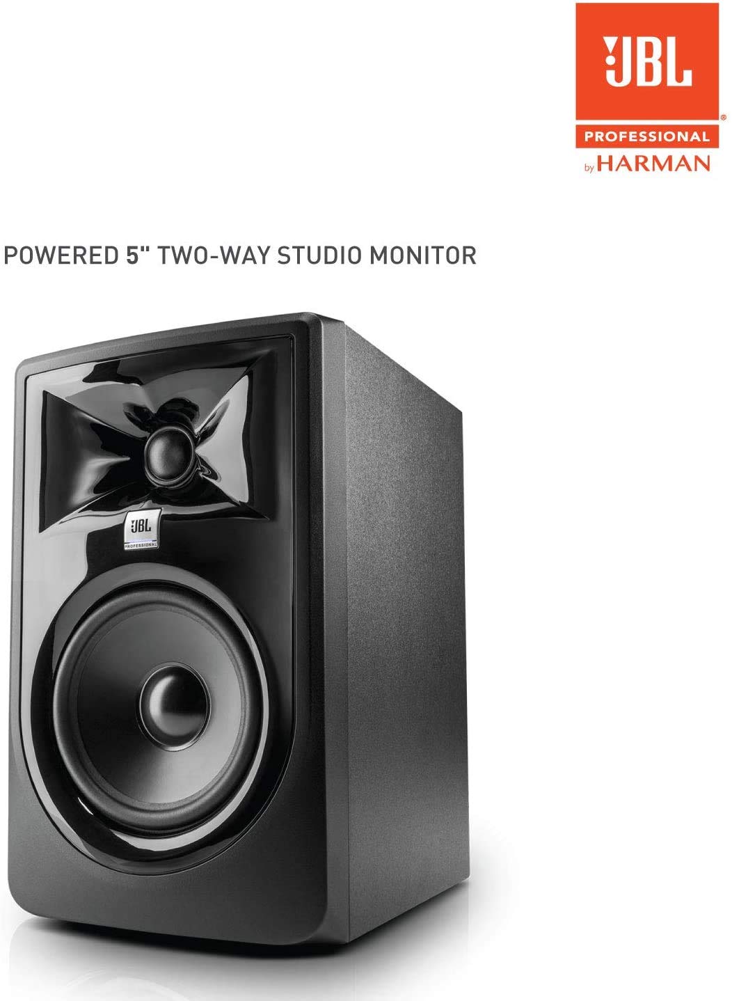 Jbl Professional 305P Mkii 5 Inch 2 Way Powered, Active Monitor Speakers For Near Field Music Production, Studio Monitor, Deskto