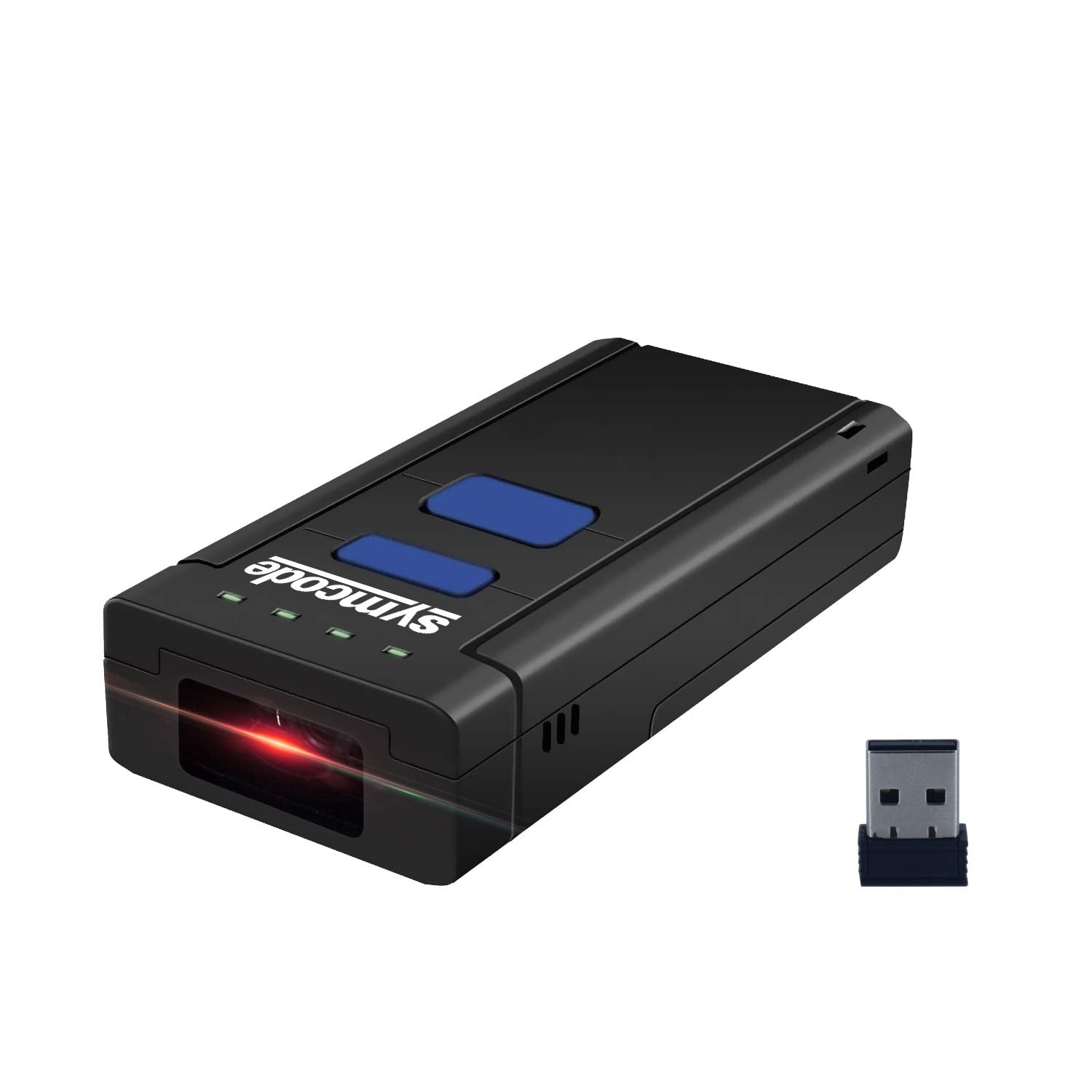 Symcode Bluetooth Wireless Barcode Scanner,Compatible with Bluetooth Function & 2.4GHz Wireless, Portable Barcode Reader Work wi