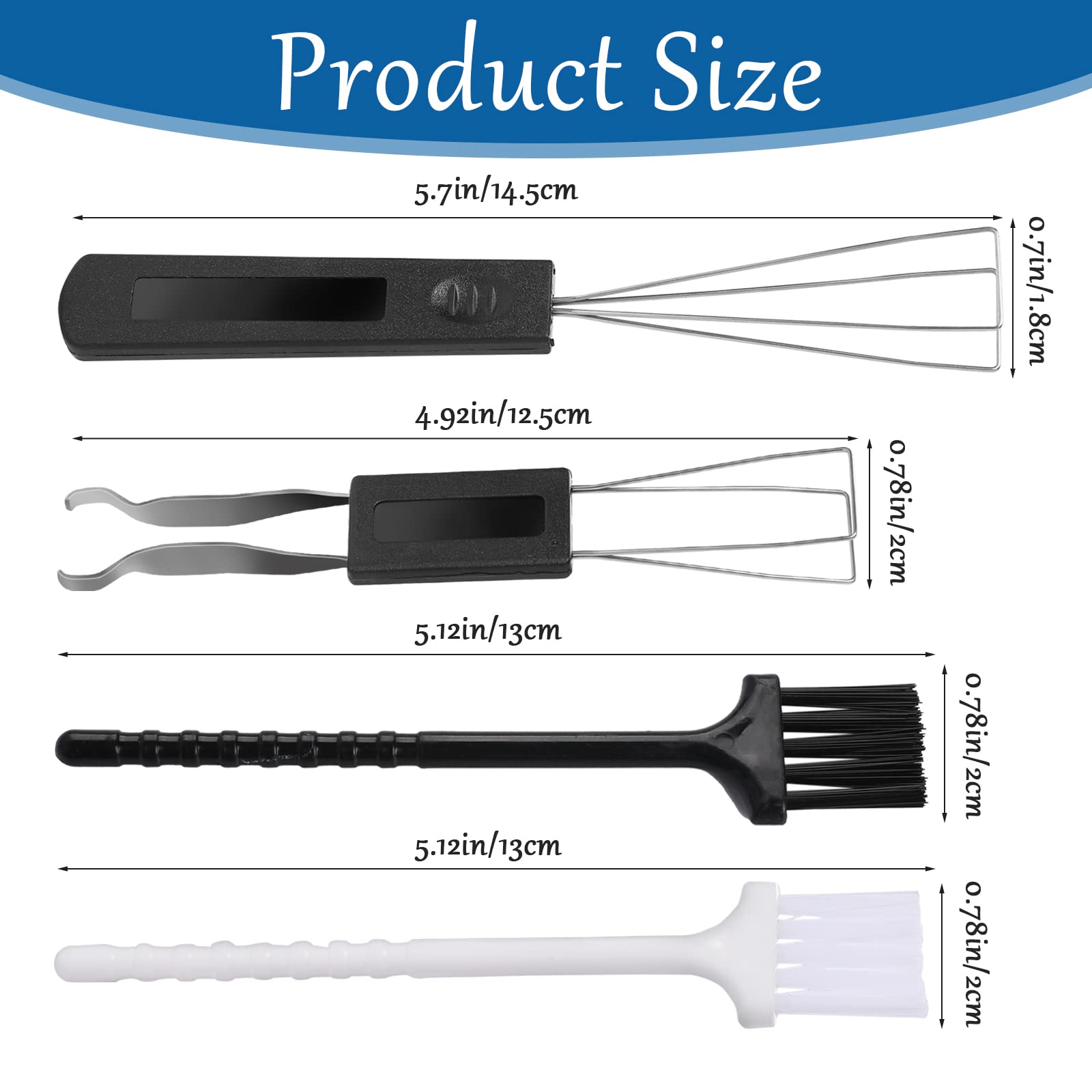 Sliverdew Keycap Puller Kit,4 Pcs Keycap Remover Tool Set Keyboard Key Remover Mechanical Keyboard Switch Puller Stainless Steel