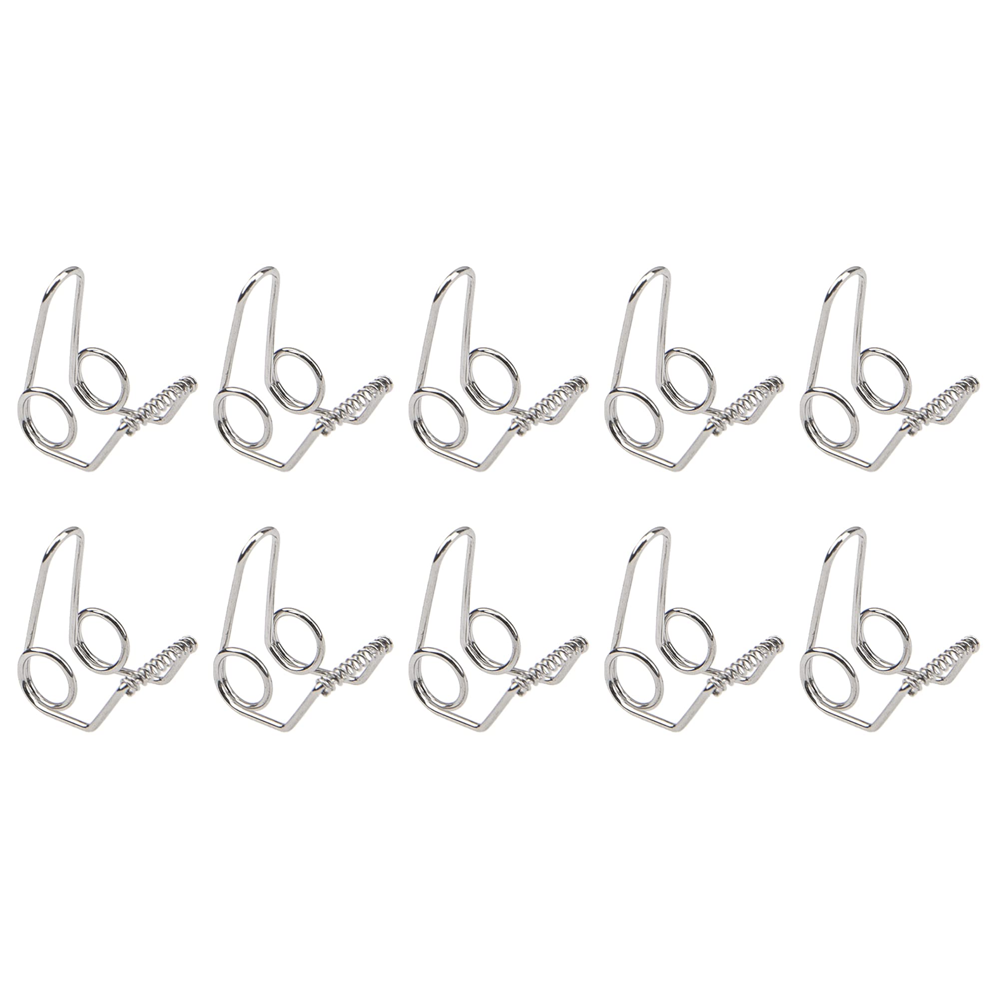10Pcs Yootones Water Key Spit Valve Spring Compatible With Brass Instrument Parts Trumpet Repair Parts (Silver)