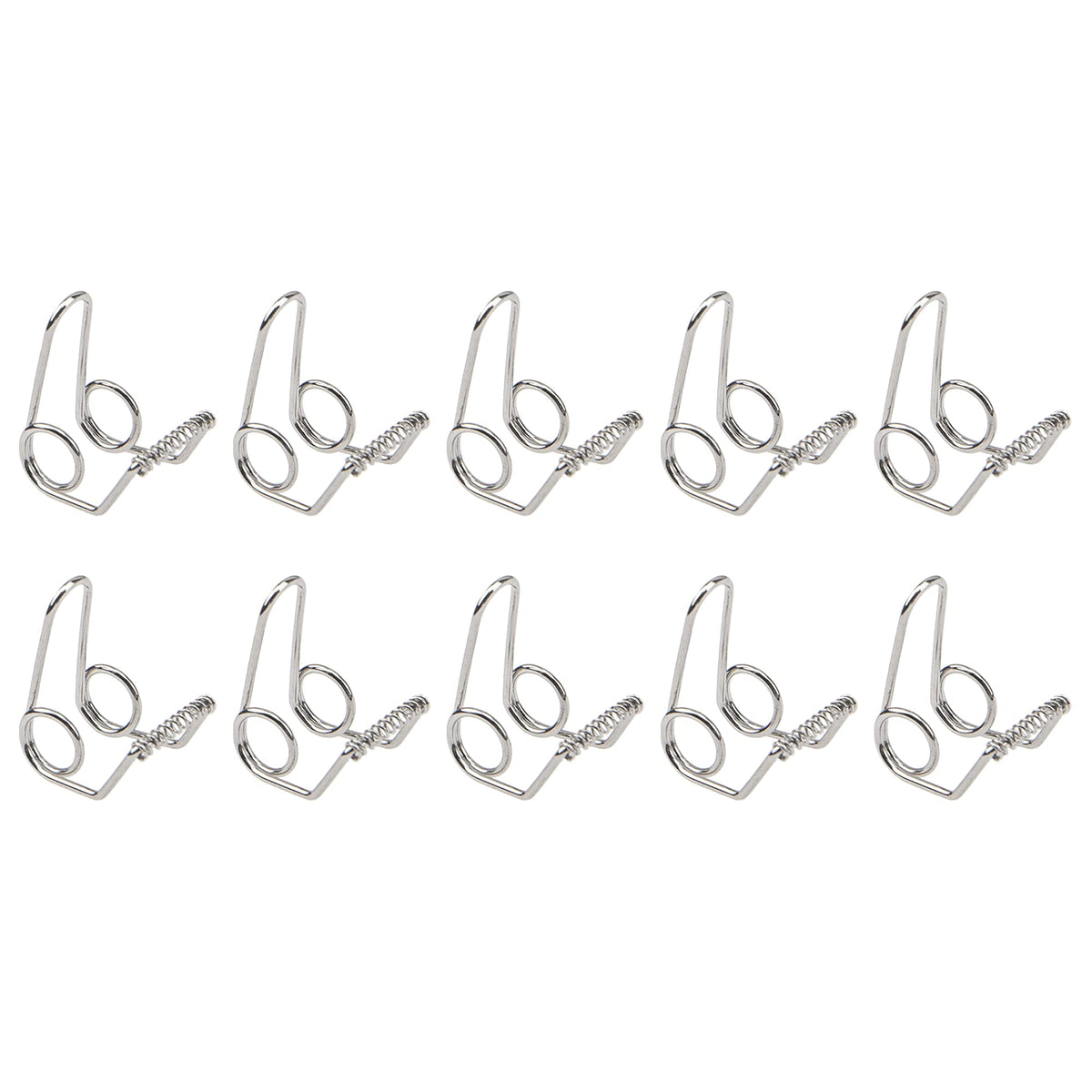 10Pcs Yootones Water Key Spit Valve Spring Compatible With Brass Instrument Parts Trumpet Repair Parts (Silver)