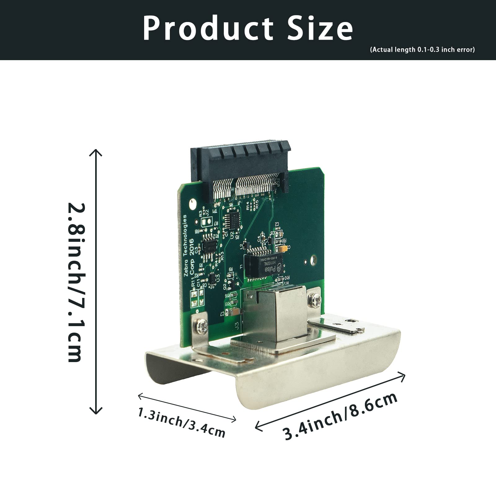 Lanado Network Card For Zebra Zt210 Zt220 Zt230 Label Printer,Internal Ethernet Print Server(P1038204 101)