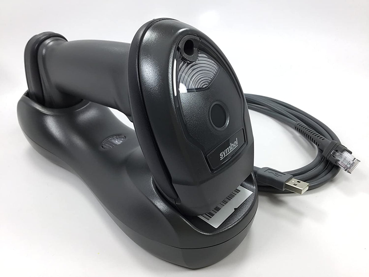 Zebra Symbol Li4278 Wireless Bluetooth Barcode Scanner, With Cradle And Usb Cables