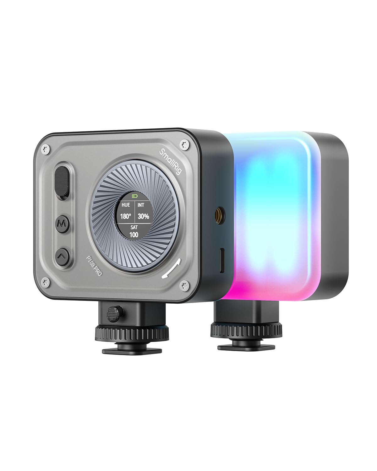 Smallrig Vibe P108 Pro Rgb Video Light, Portable Led Camera Light For Photography, Cold Shoe Light, Cri95+, 2500 6500K, 12 Effec