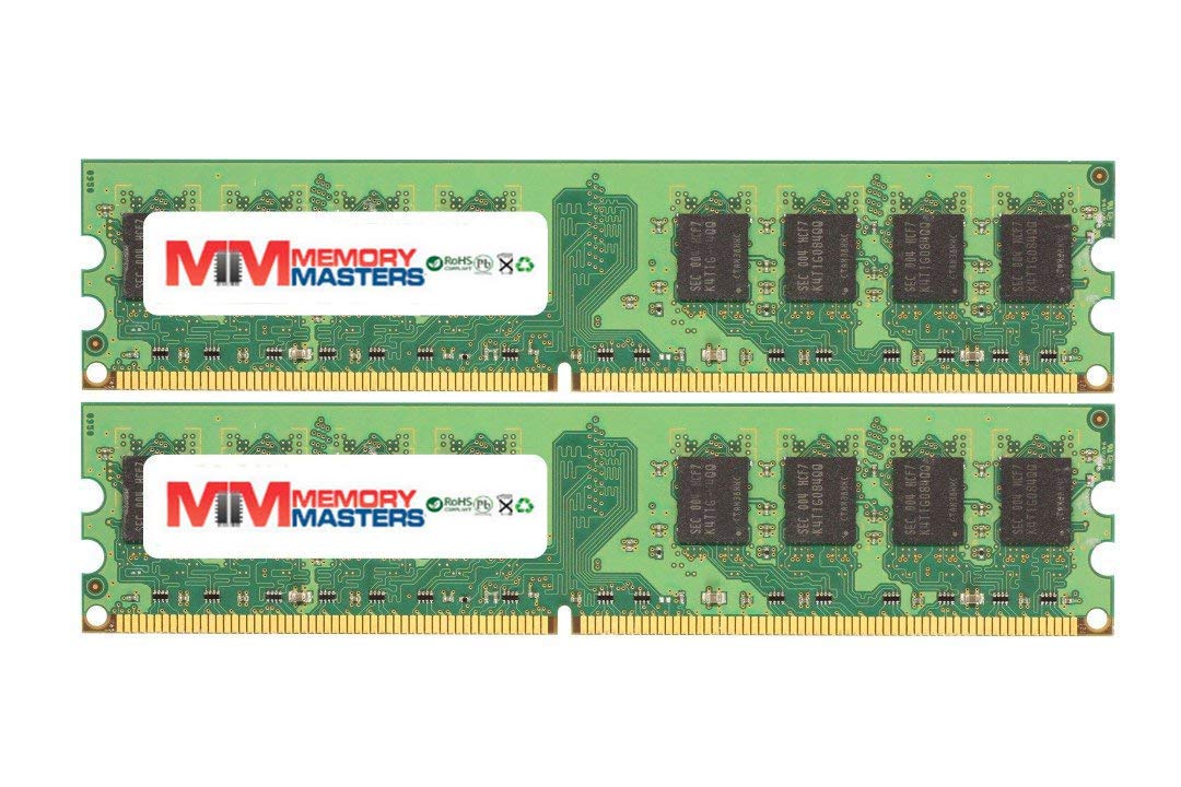 Memorymasters 4Gb (2X2Gb) Ddr2 533Mhz Pc2 4200 Non Ecc Udimm 2Rx8 1.8V Unbuffered Memory For Desktop Pc
