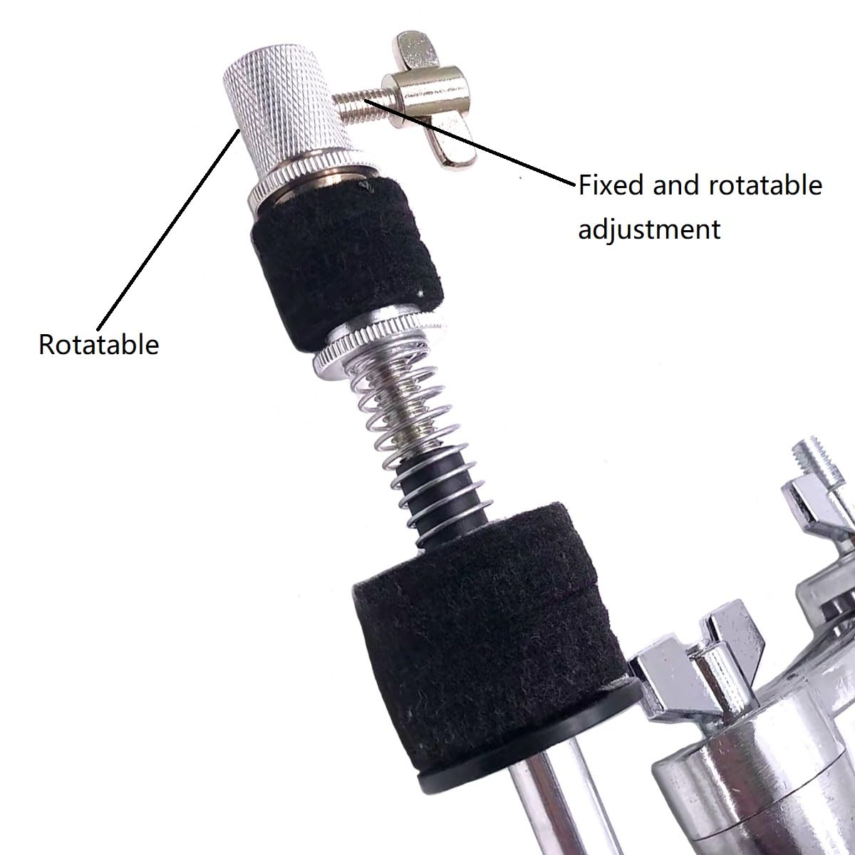 Tuoren Cymbals Clamp Cymbal Extension Arm And Clamp Cymbal Attachment Compatible With Hi-Hat Cymbal Drum Set Clamp Drum Extensio