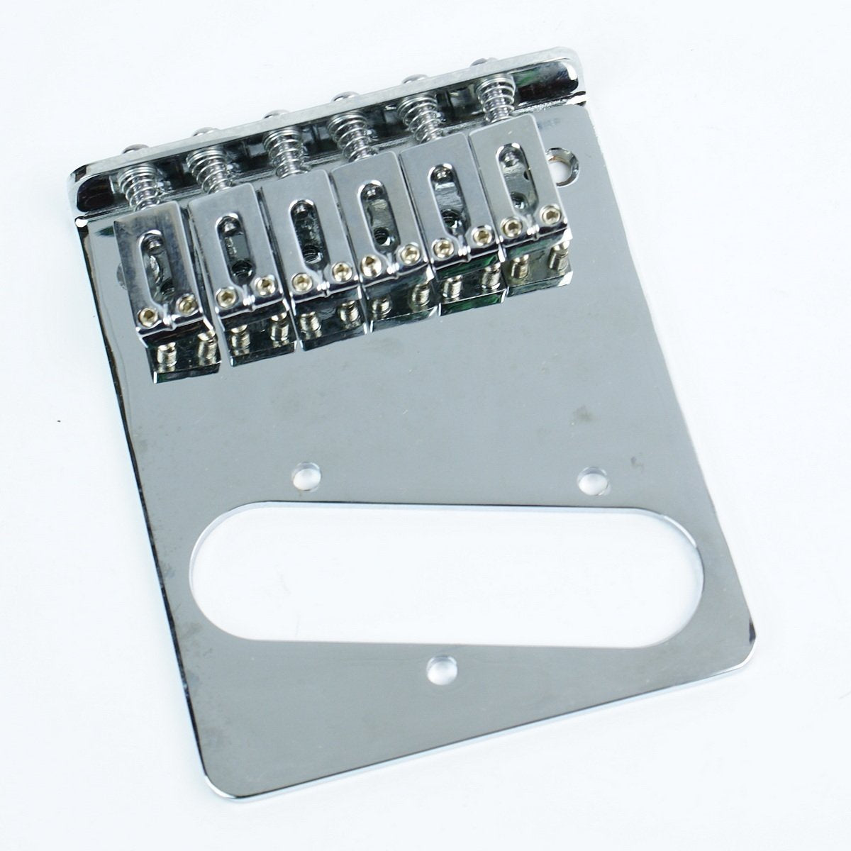 (B97) Replacement Tele Telecaster Guitar Bridge,6 Saddle Modern Style,Chrome
