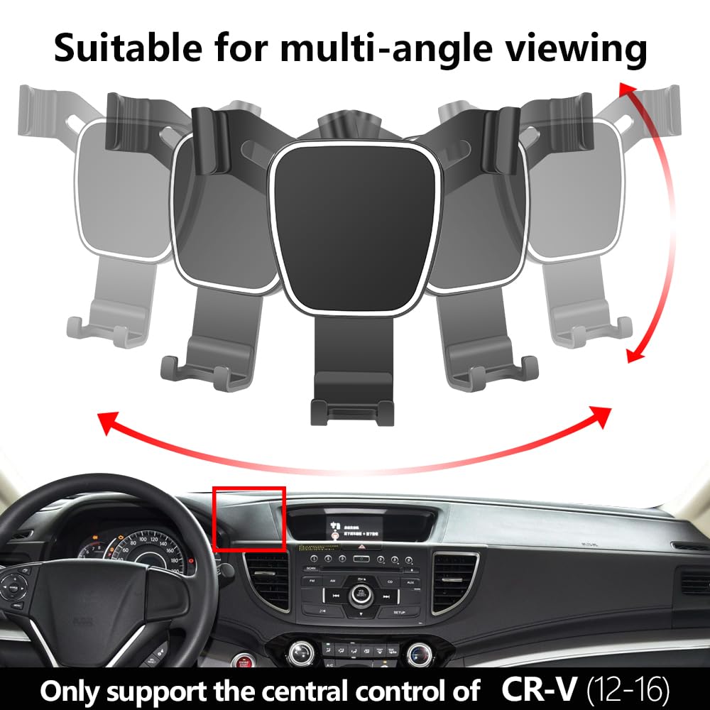Lunqin Car Phone Holder For Honda Cr-V Crv 2012-2016 Auto Accessories Navigation Bracket Interior Decoration Mobile Cell Phone M