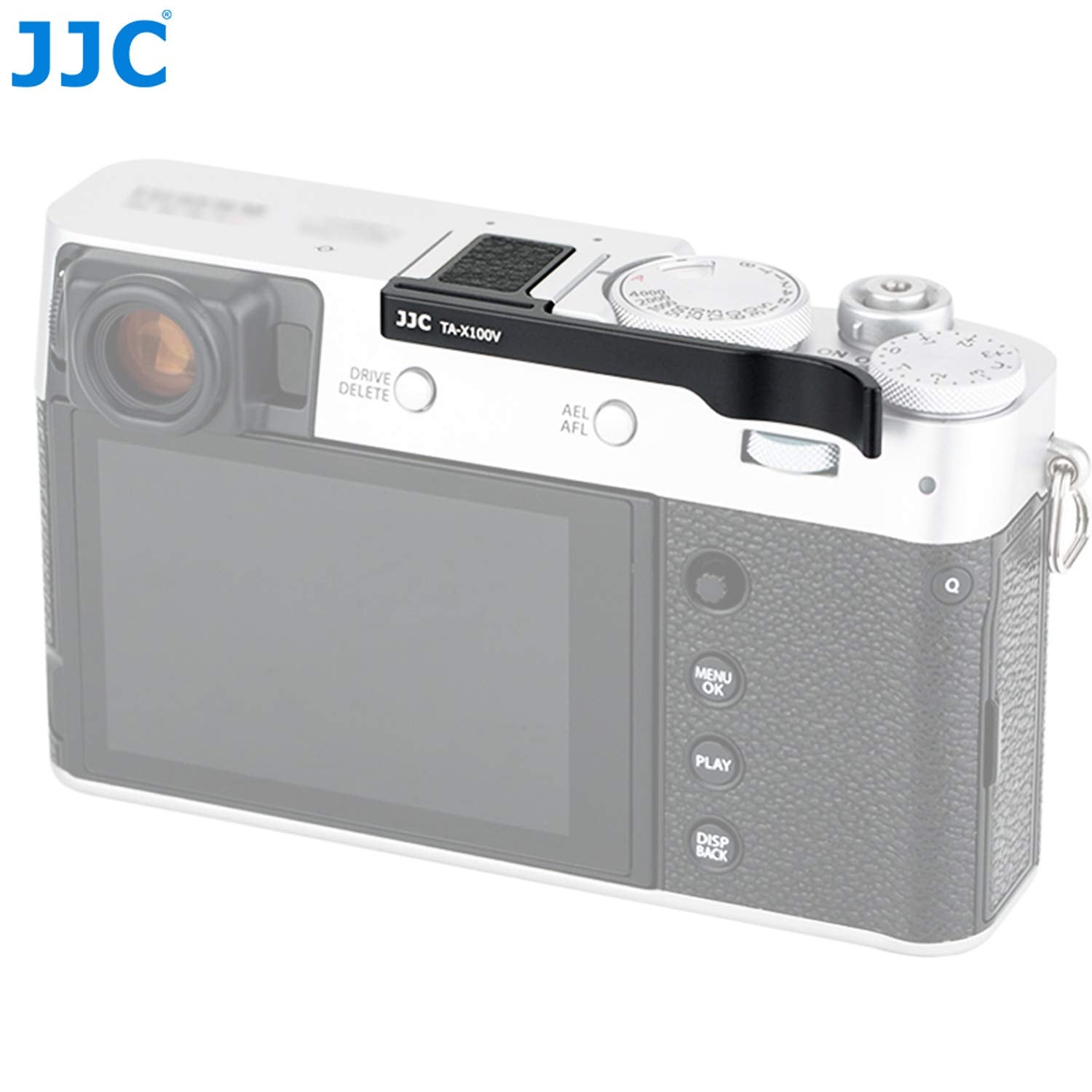 Jjc Ta X100V Black Thumbs Up Grip For Fuji X100V Camera, Hot Shoe Thumb Grip Comaptible With Fujifilm X100V X100F X E3, Made Of