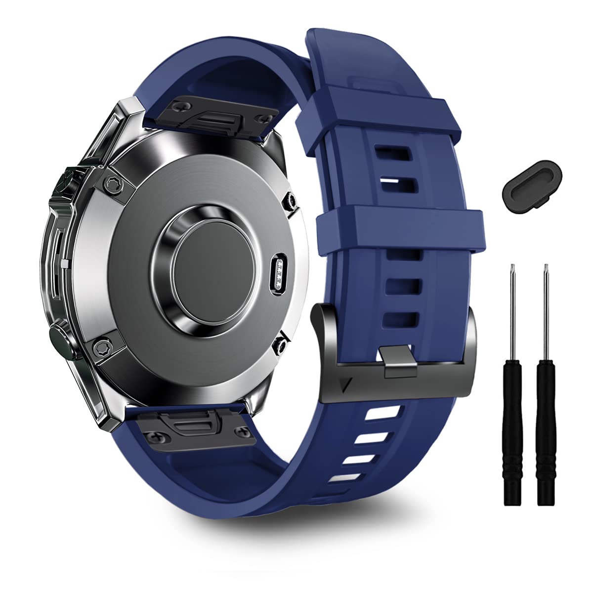 Zpjpplx Soft Silicone Sport Watch Band For Garmin Fenix 7 Pro/Fenix 7/Fenix 6 Pro/Fenix 6/Fenix 5 Plus/Fenix 5/Forerunner 965/95