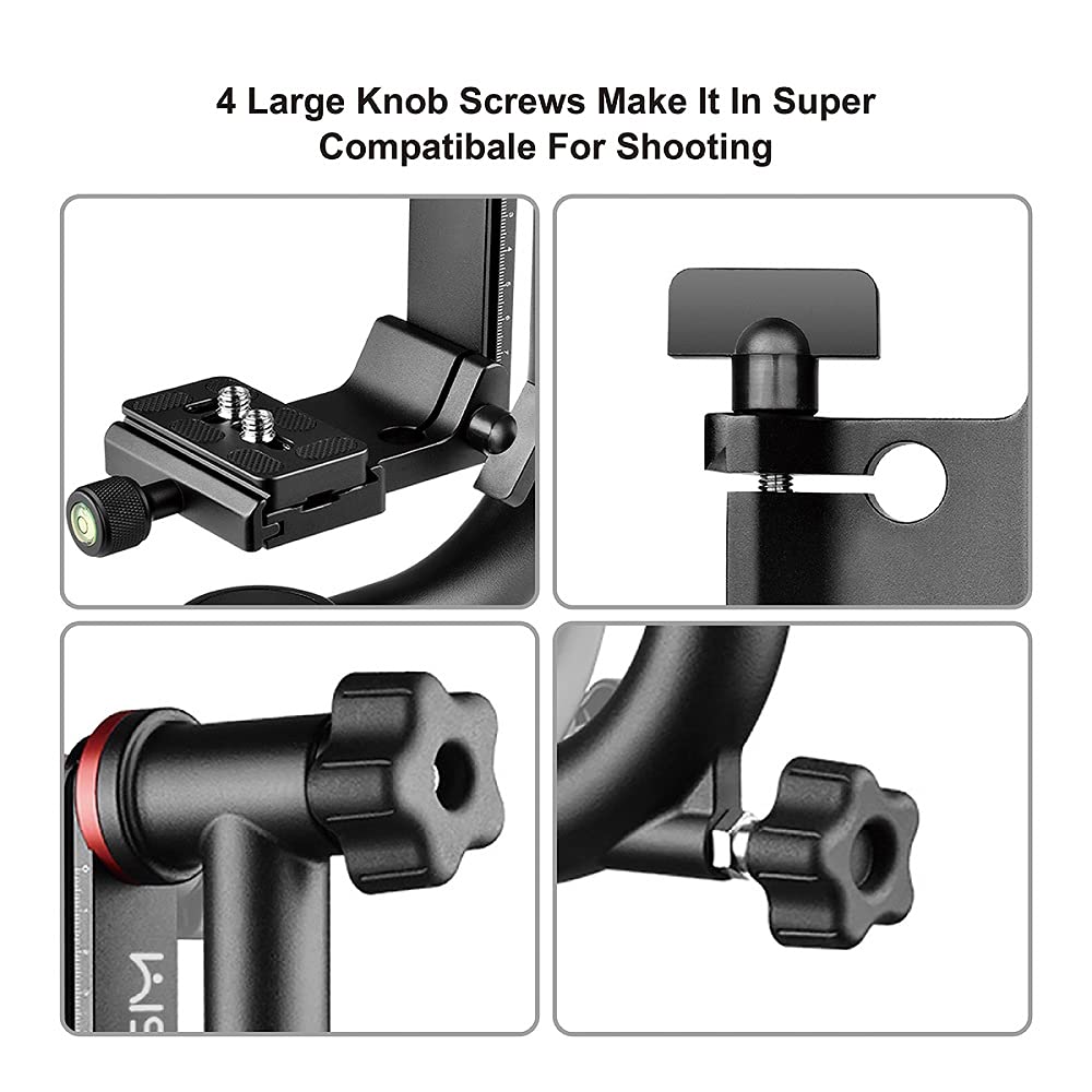 Annsm Gimbal Tripod Head For Super Telephoto Lenses With 360 Degree Panoramic And Swing Arm Rotation, Quick Release Plate With Double 1/4� Threaded Mount For Dslr Cameras Sony, Canon, Nikon