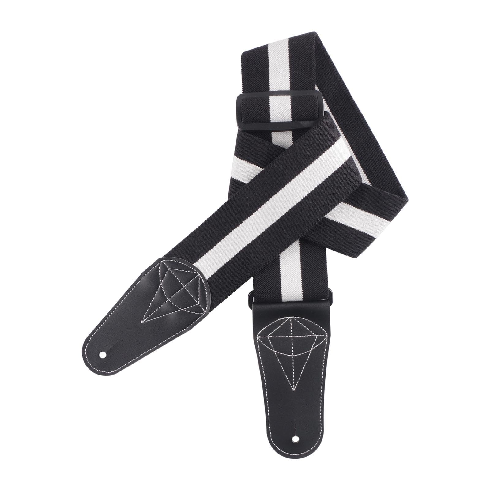 SECRET DESIRE Bass Guitar Strap Durable for Bass Guitars Electric Guitar Classical Guitars Black White|Guitar accessories|tools 