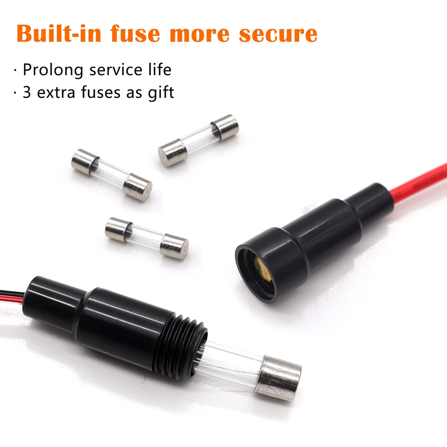 Aienxn Radar Detector Hardwire Kit,Direct Wire Wiring Kit,Radar Detector Quick Connection Plug And Play Power Cord Cable,With Rj